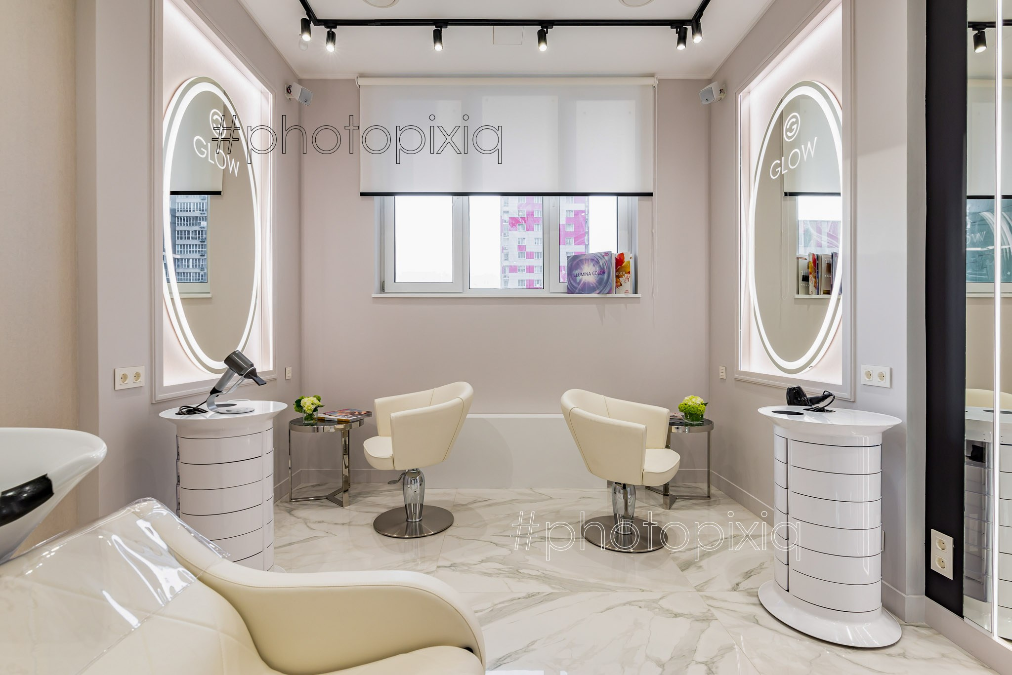 Интерьерная съёмка салона красоты GLOW. Интерьерная съёмка и виртуальные туры — Интерьерный фотограф Кузнецов Сергей (photopixiq)