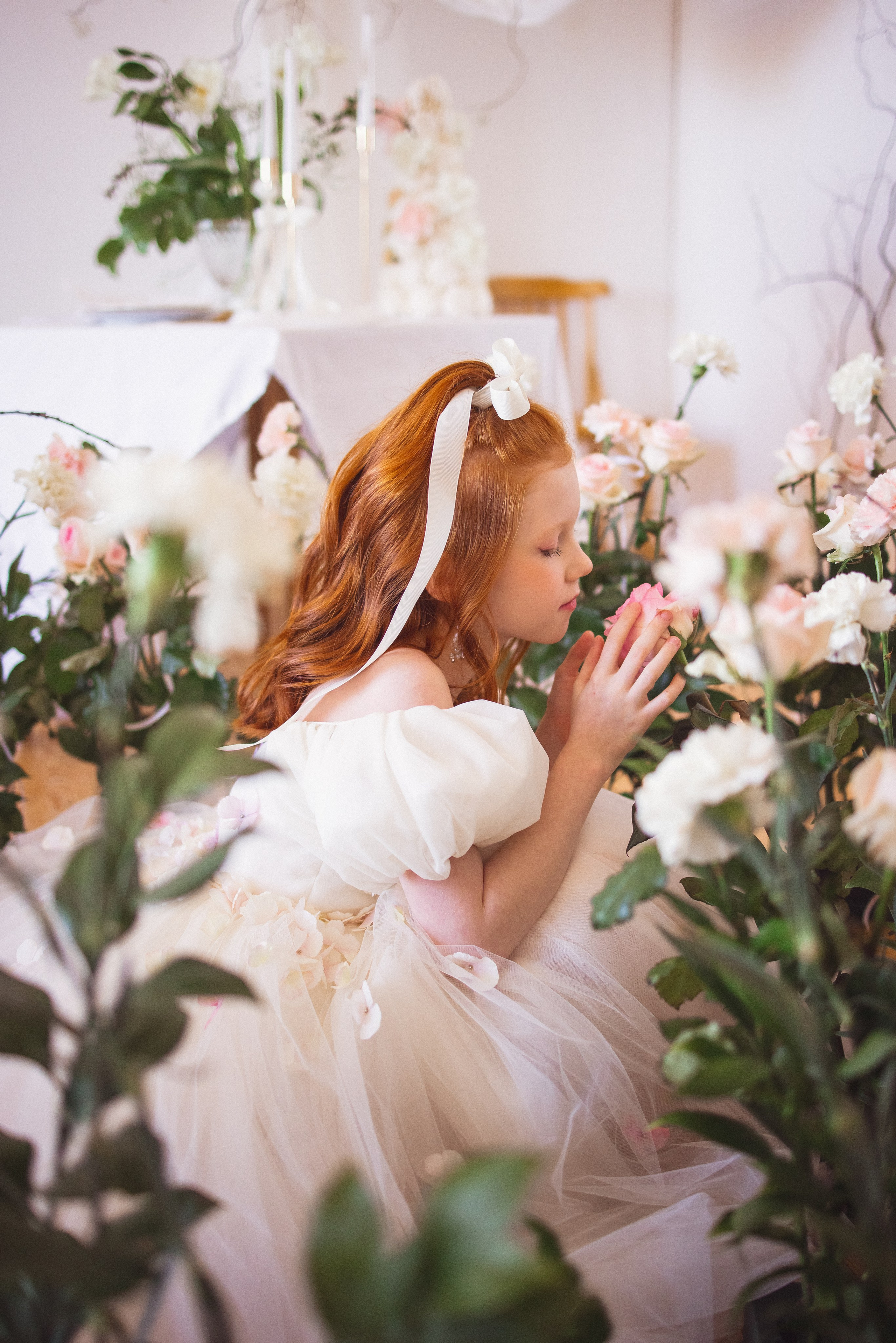 Фотосессия с живыми цветами в фотостудии г. Краснодар. Семейный и детский фотограф в Краснодаре Анна Трашкова