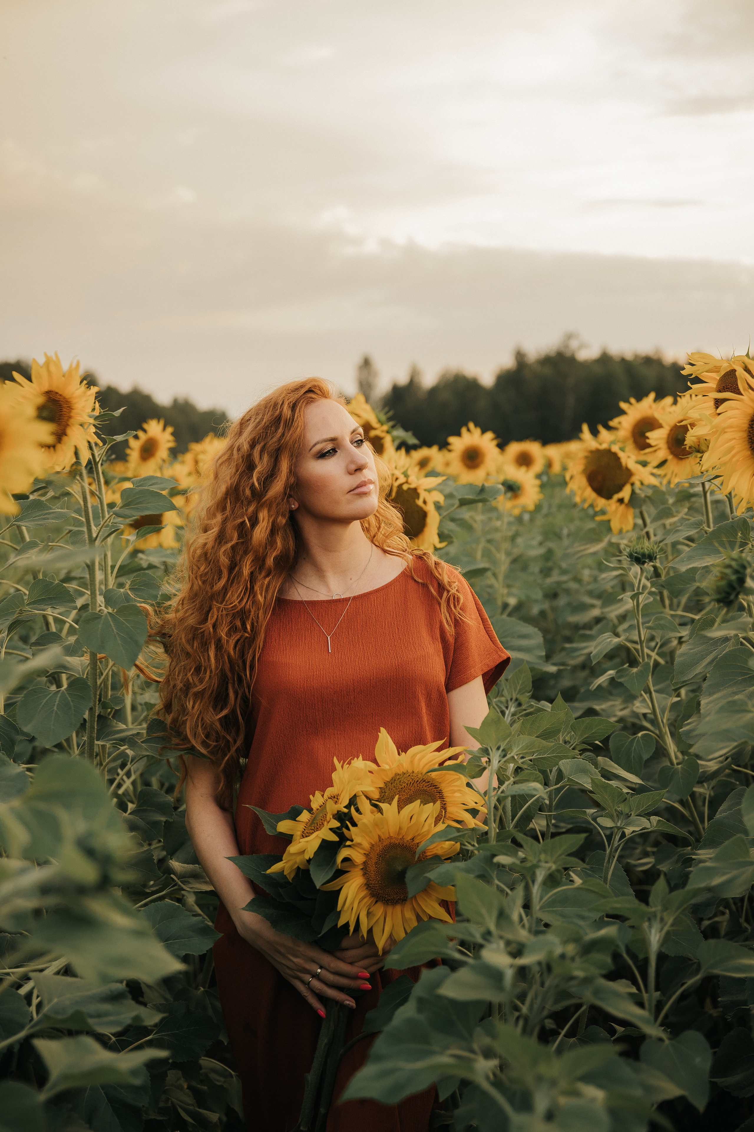 Лена и подсолнухи. Семейный и свадебный фотограф в Челябинске Юлия Софьина