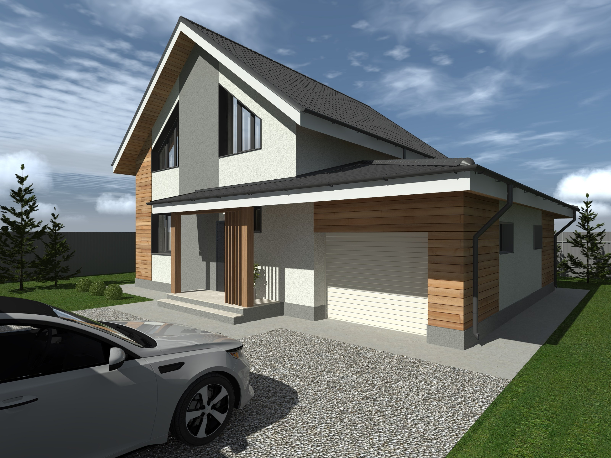 Коттеджный поселок с ИЖД 160 м². ПРОЕКТИРОВАНИЕ ИНТЕРЬЕРОВ И АРХИТЕКТУРНЫХ РЕШЕНИЙ В СТУДИИ SHELOFAST DESIGN