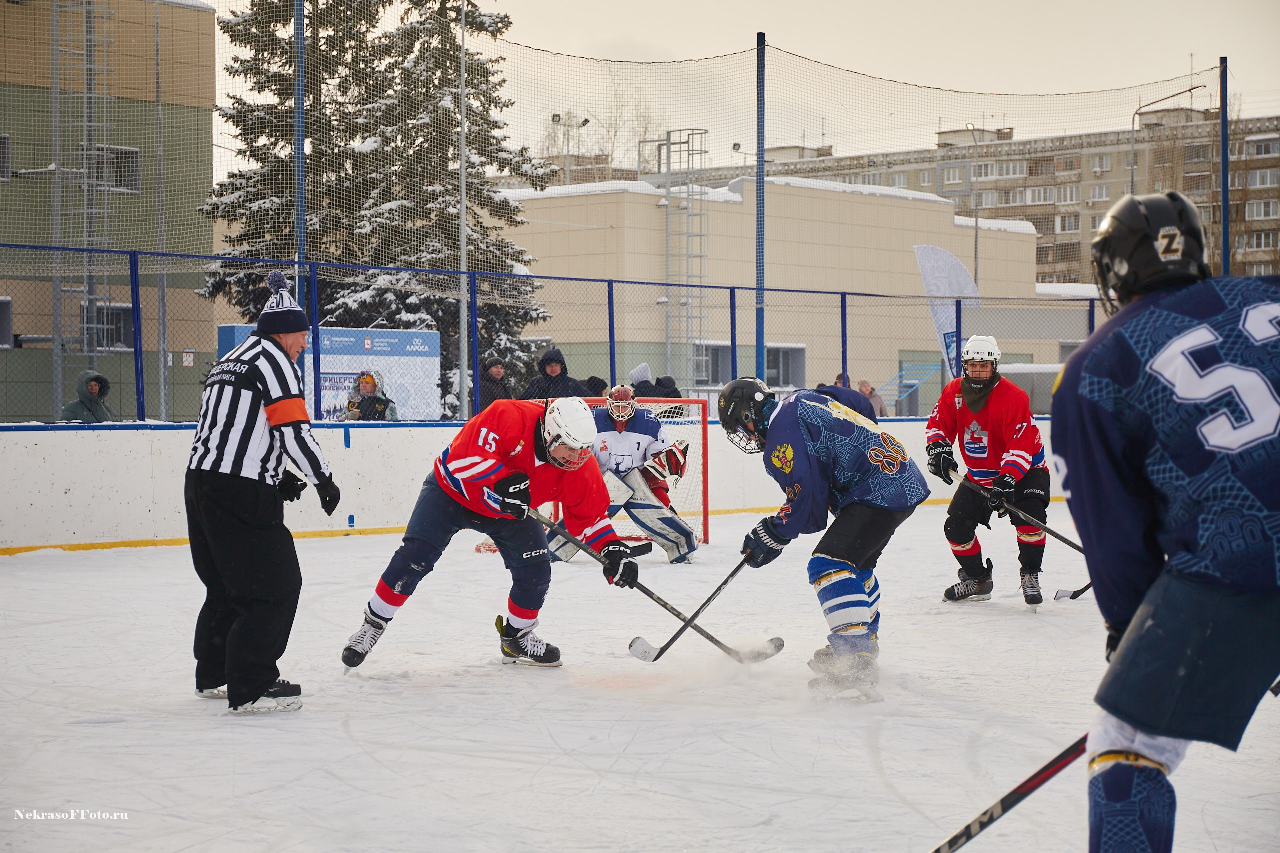 Турнир по хоккею «Русская классика» в рамках Офицерской хоккейной лиги. Спортивный фотограф Некрасов Денис