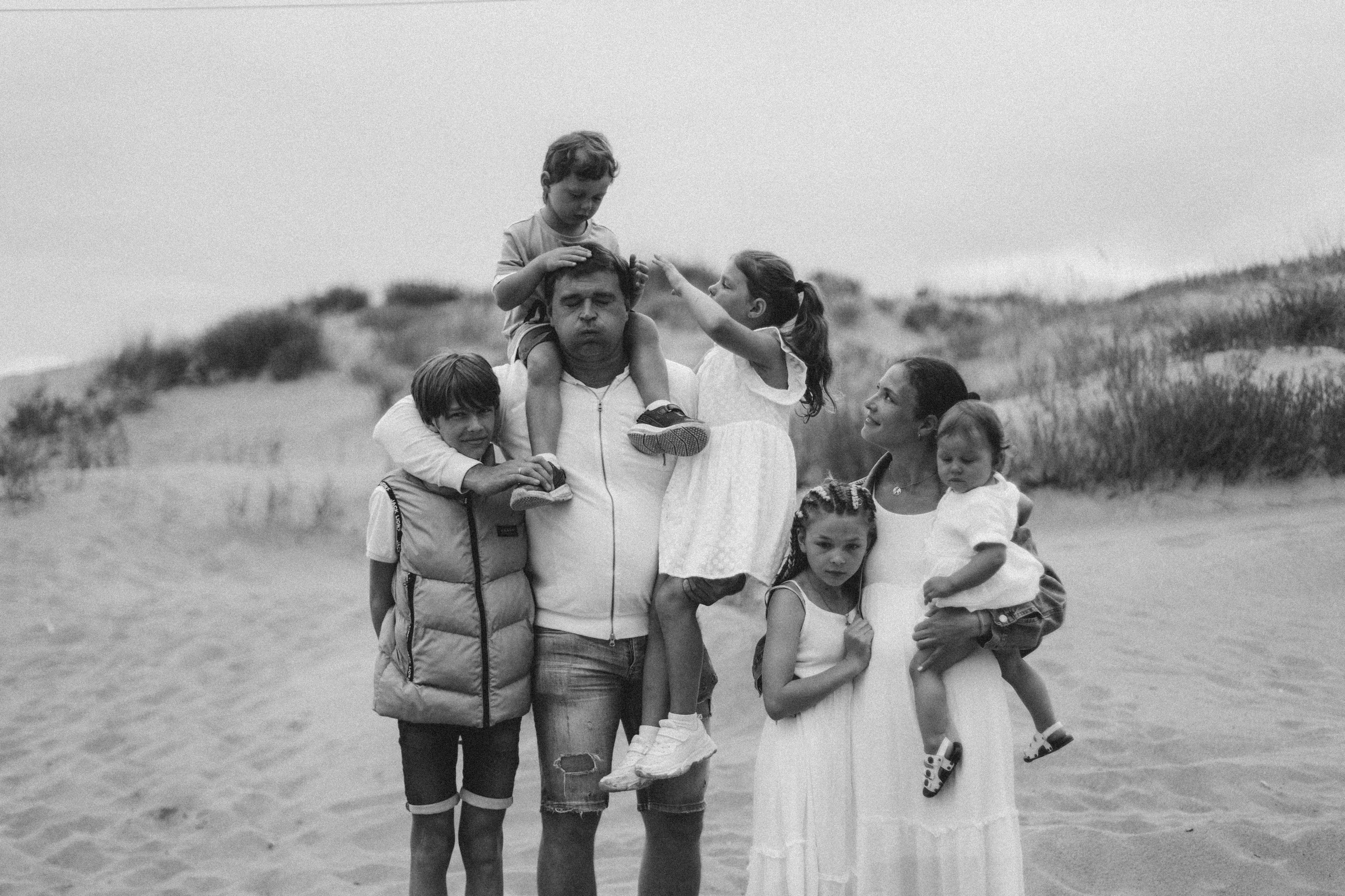 Ольга, Эдуард, Андрей, Настя, Даша, Кирилл и Ксюша. Семейный фотограф Анапа