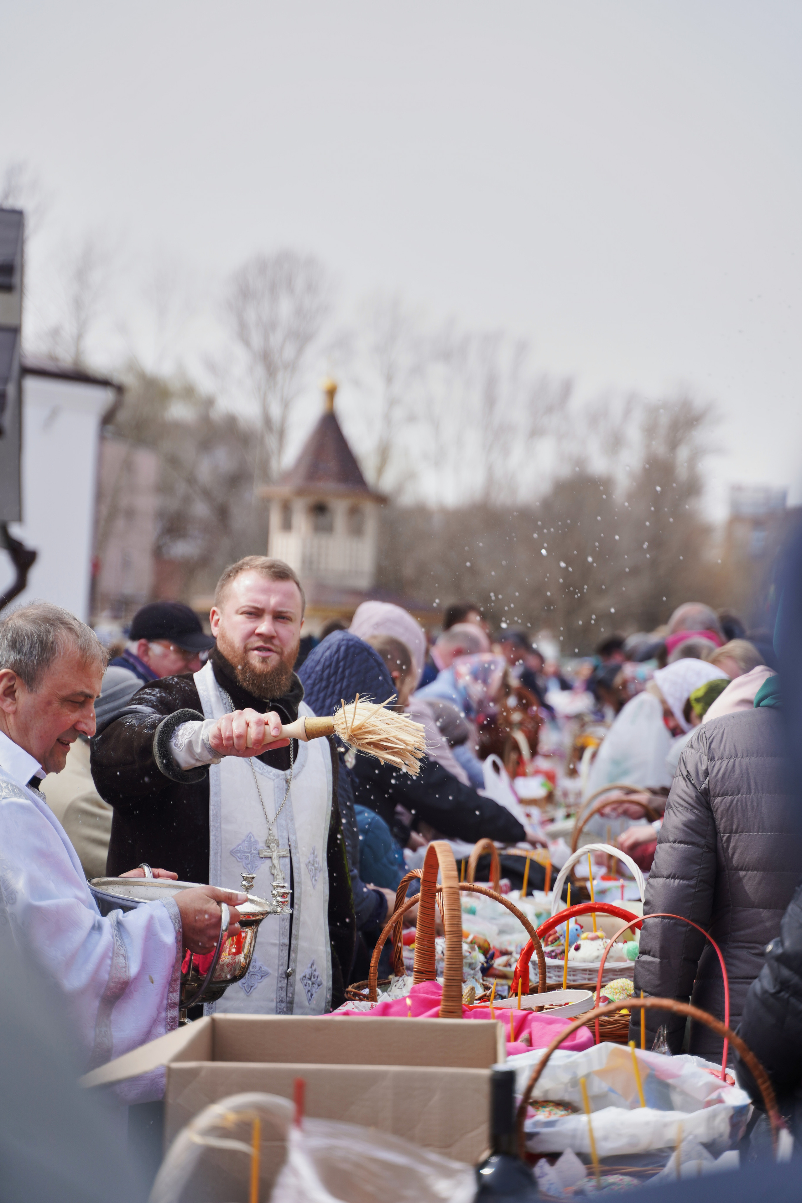 Храм Смоленской иконы Божией Матери. Освящение куличей, пасох и яиц. Портретный фотограф в Москве Елена Капралова