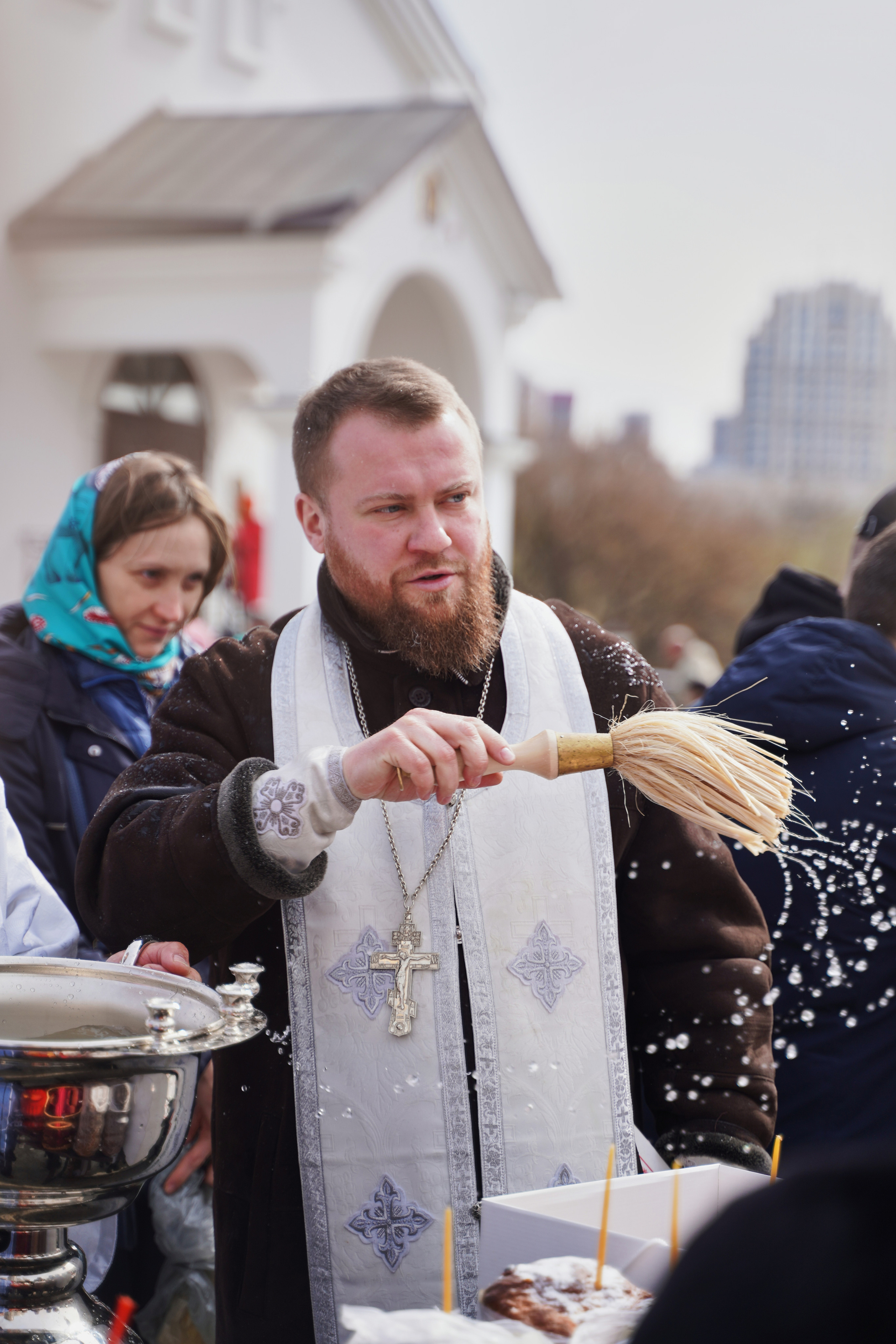 Храм Смоленской иконы Божией Матери. Освящение куличей, пасох и яиц. Портретный фотограф в Москве Елена Капралова