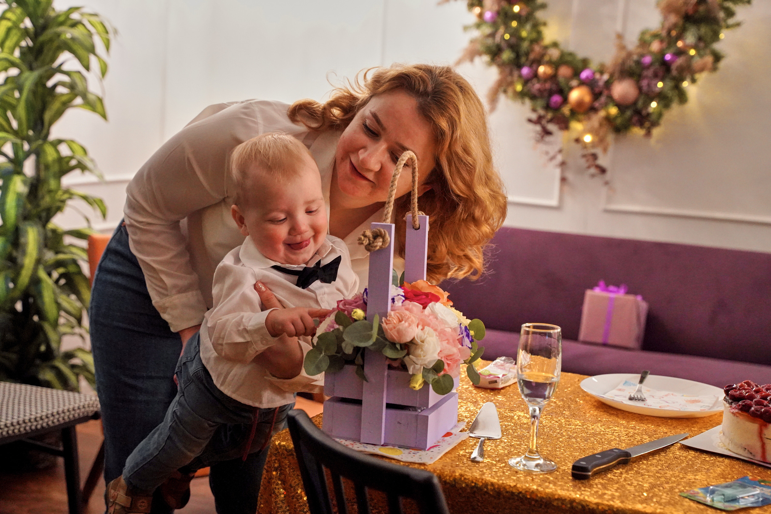 Годовасие малыша. Первый день рождения ребенка. Фотограф на праздник. Портретный фотограф в Москве Елена Капралова