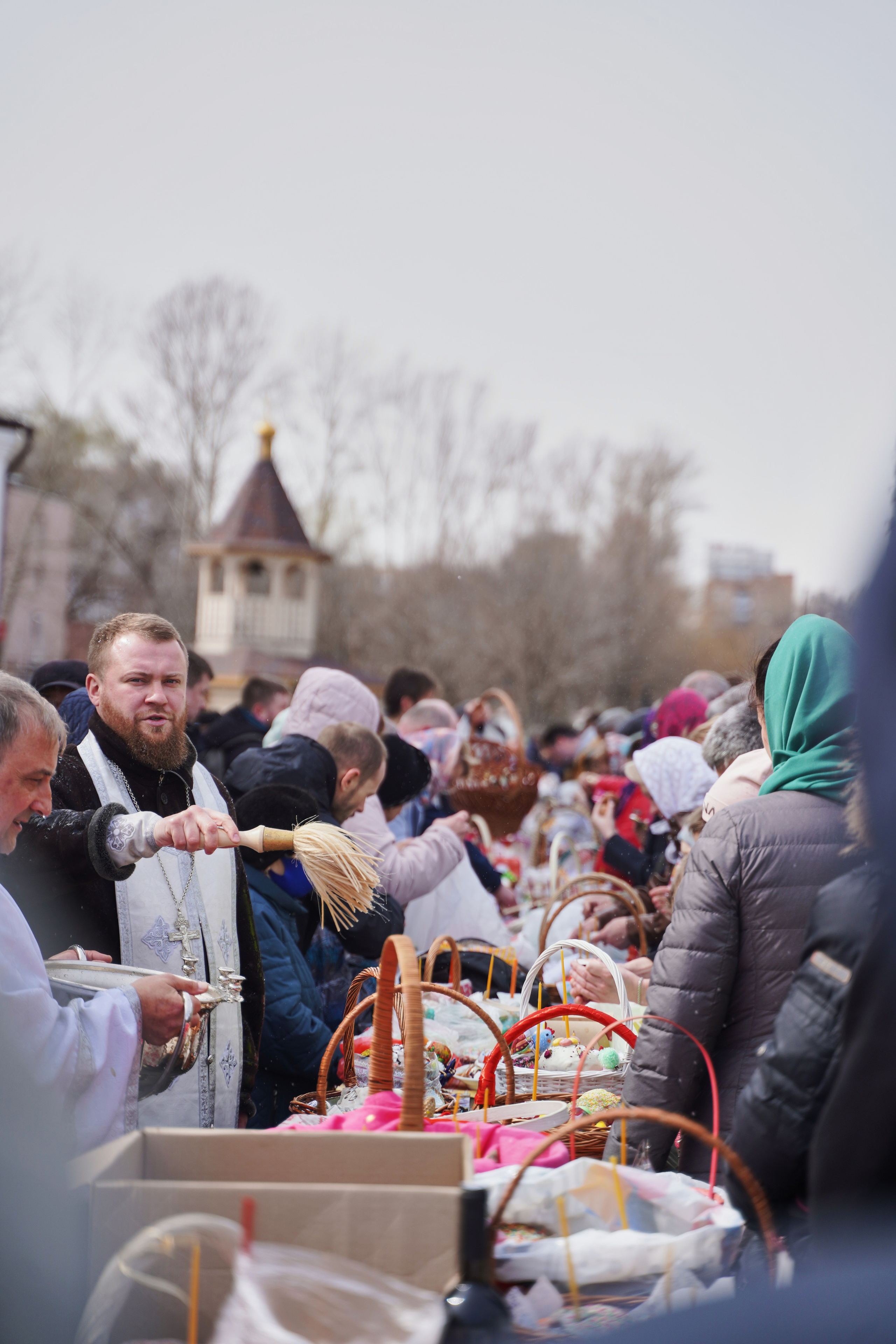 Храм Смоленской иконы Божией Матери. Освящение куличей, пасох и яиц. Портретный фотограф в Москве Елена Капралова