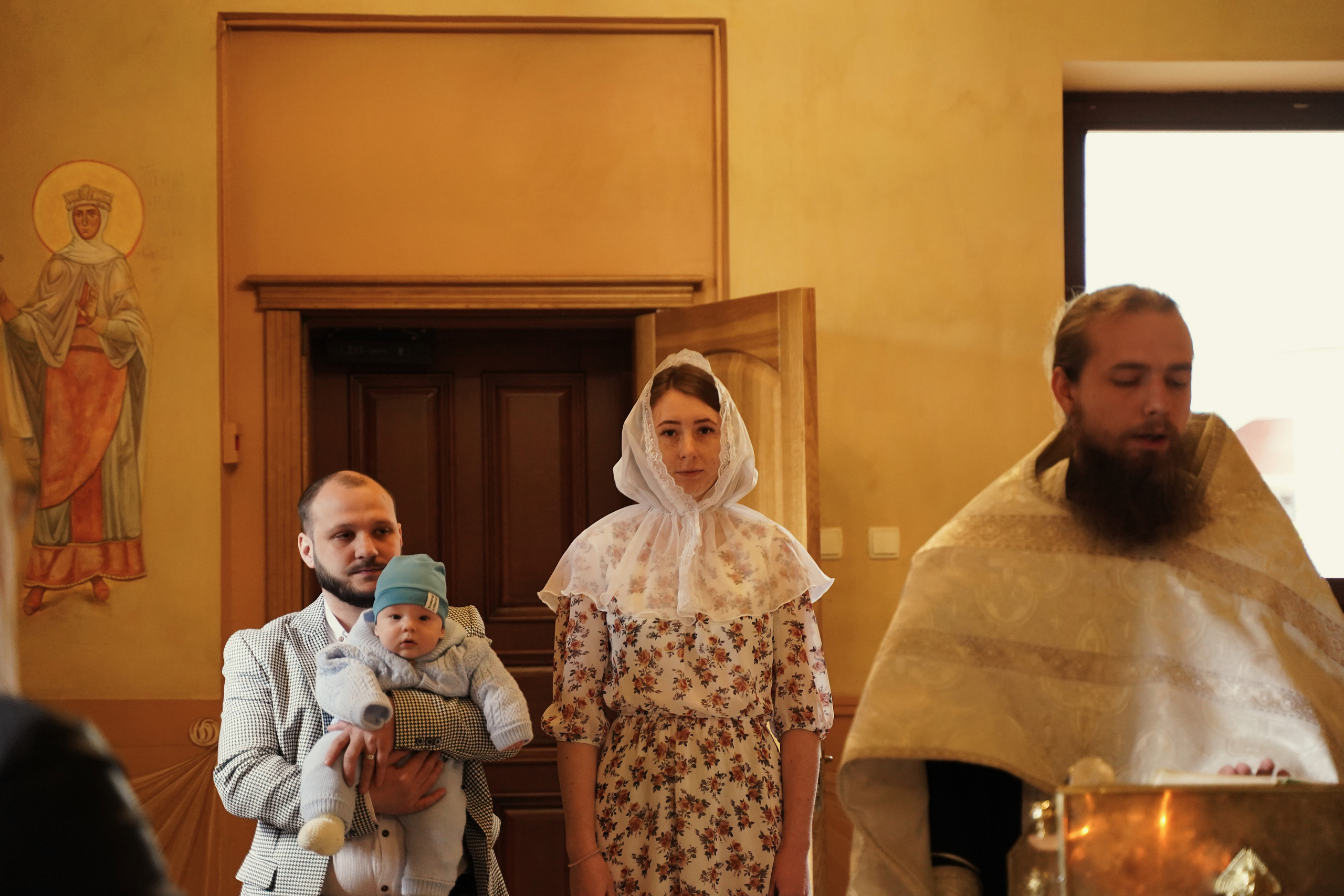 Храм Успения Пресвятой Богородицы в Гончарах.Крещение ребенка.Крестины. Портретный фотограф в Москве Елена Капралова