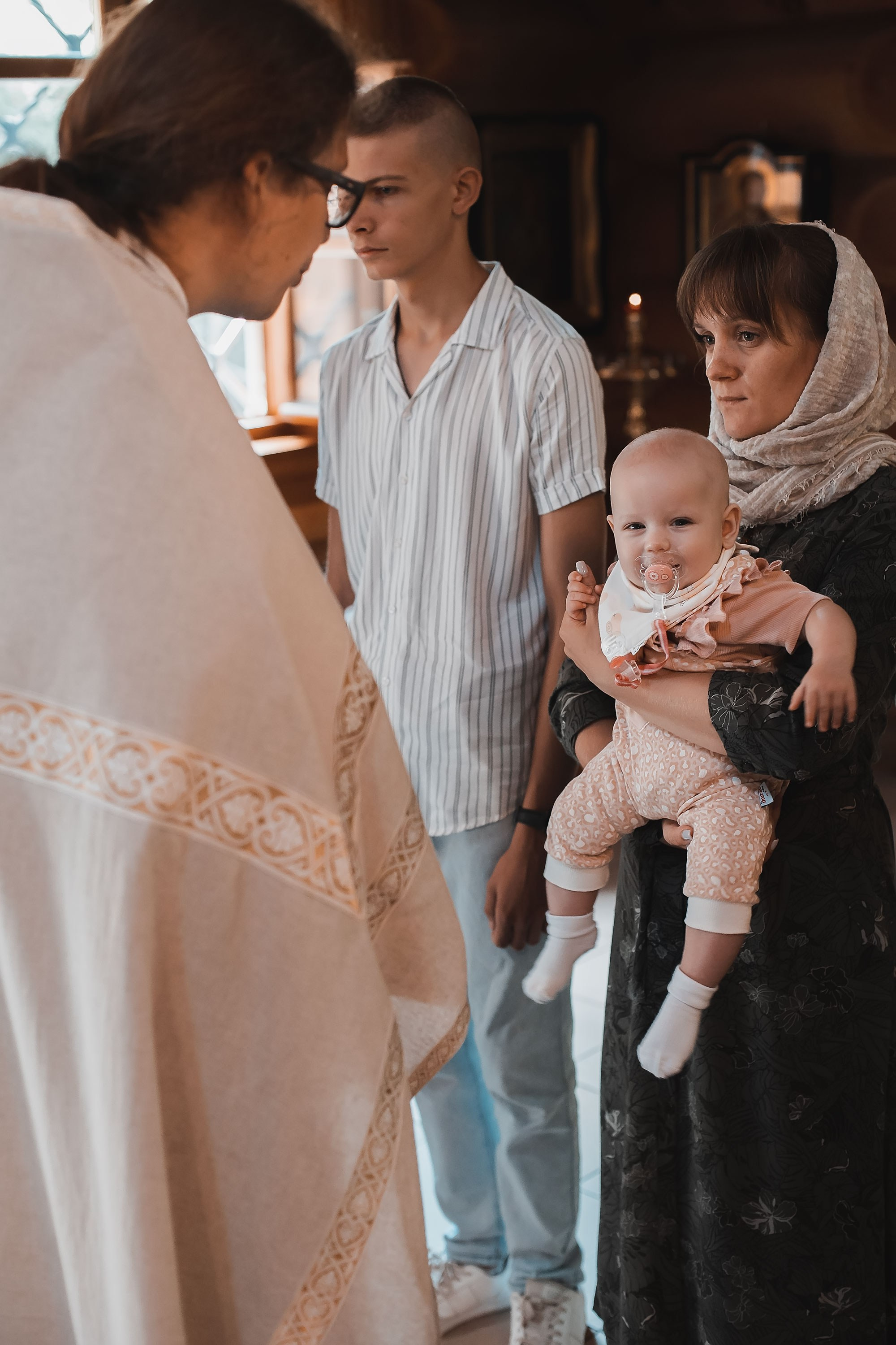 Крещение Ксении. Семейный, индивидуальный фотограф в Москве Ангели Марина