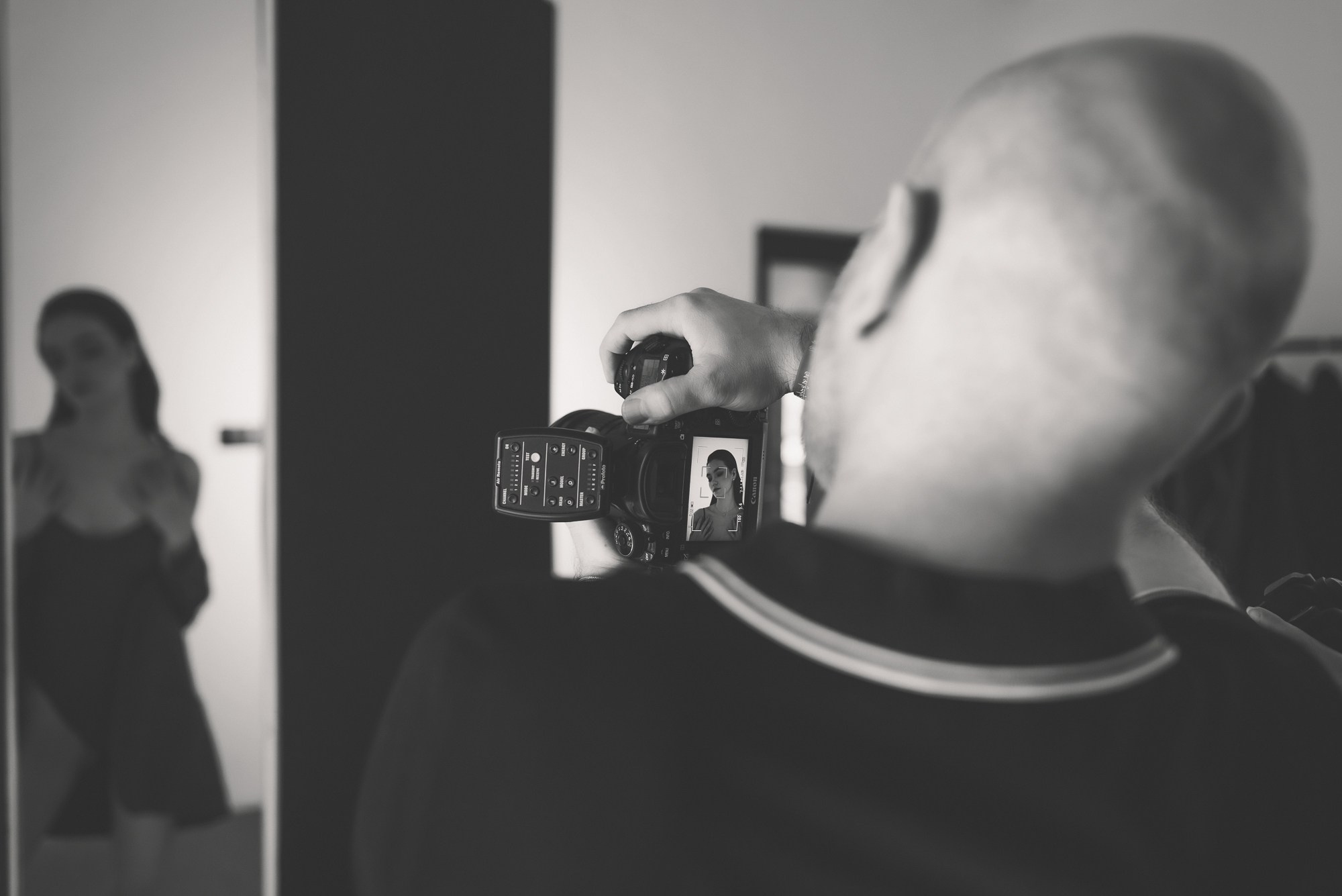 работа фотографа и модели