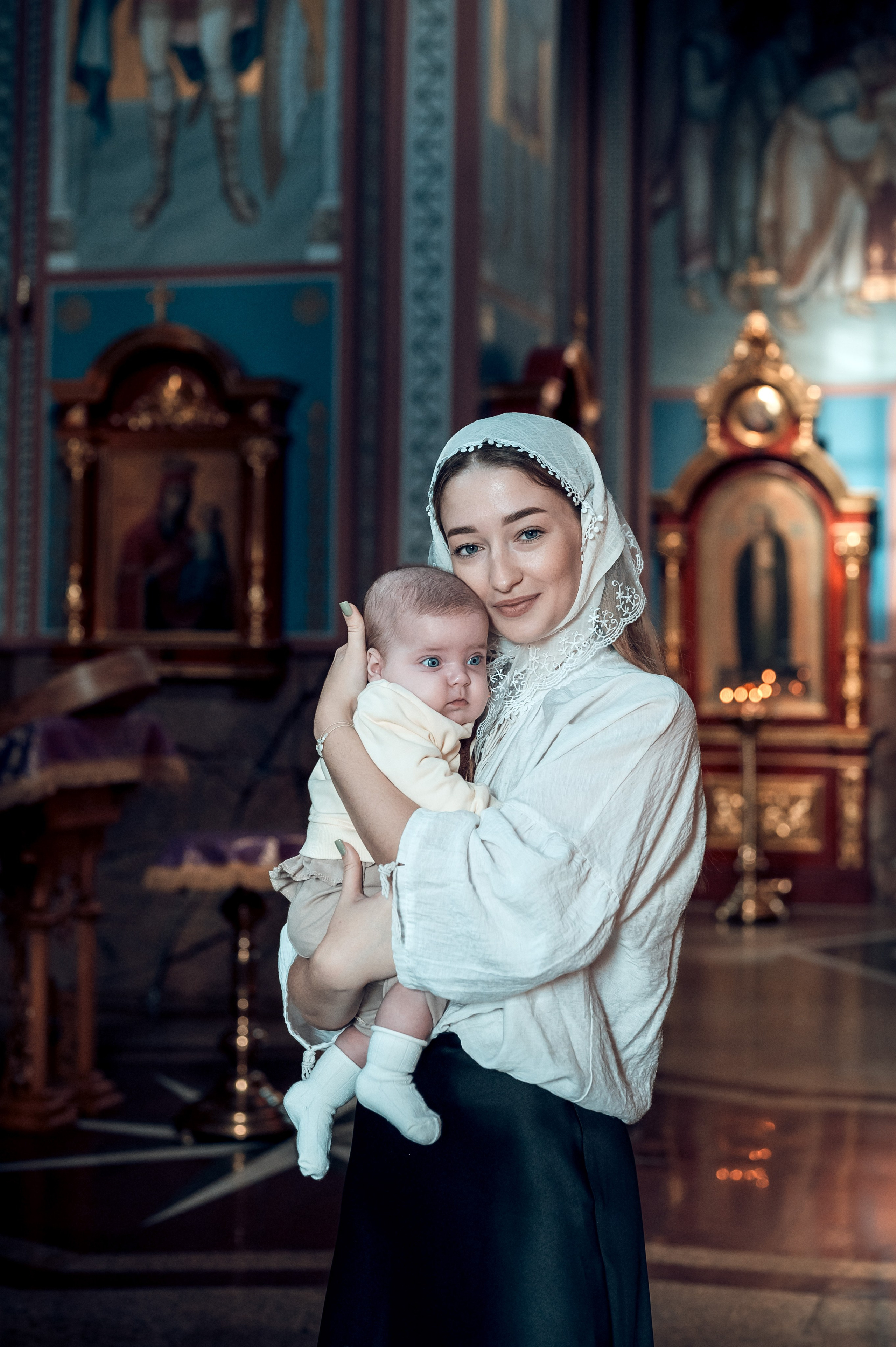 Таинство Крещения в Свято-Георгиевском Храме. Фотограф на Таинство Венчания и Крещения в Краснодаре Абрамова Людмила