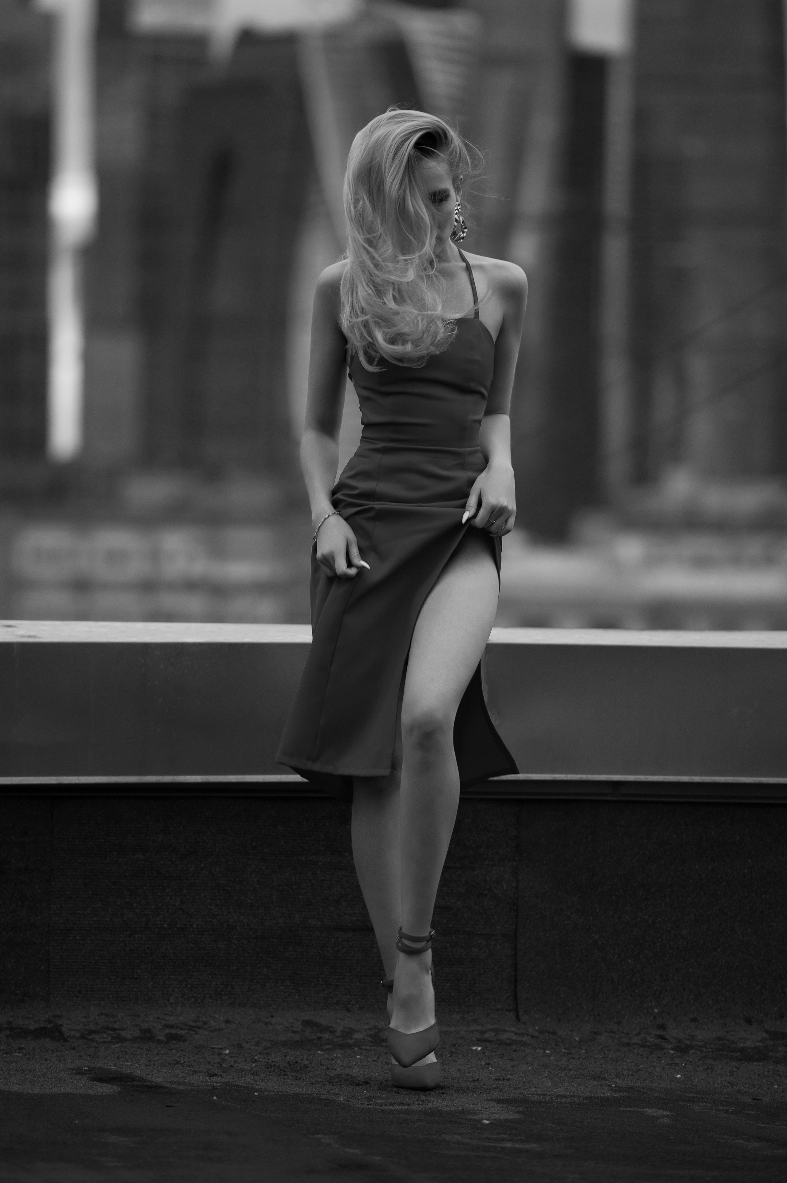 Фотосессия на крыше. Александр Mr.Brass — фотографирую женский портрет в Москве