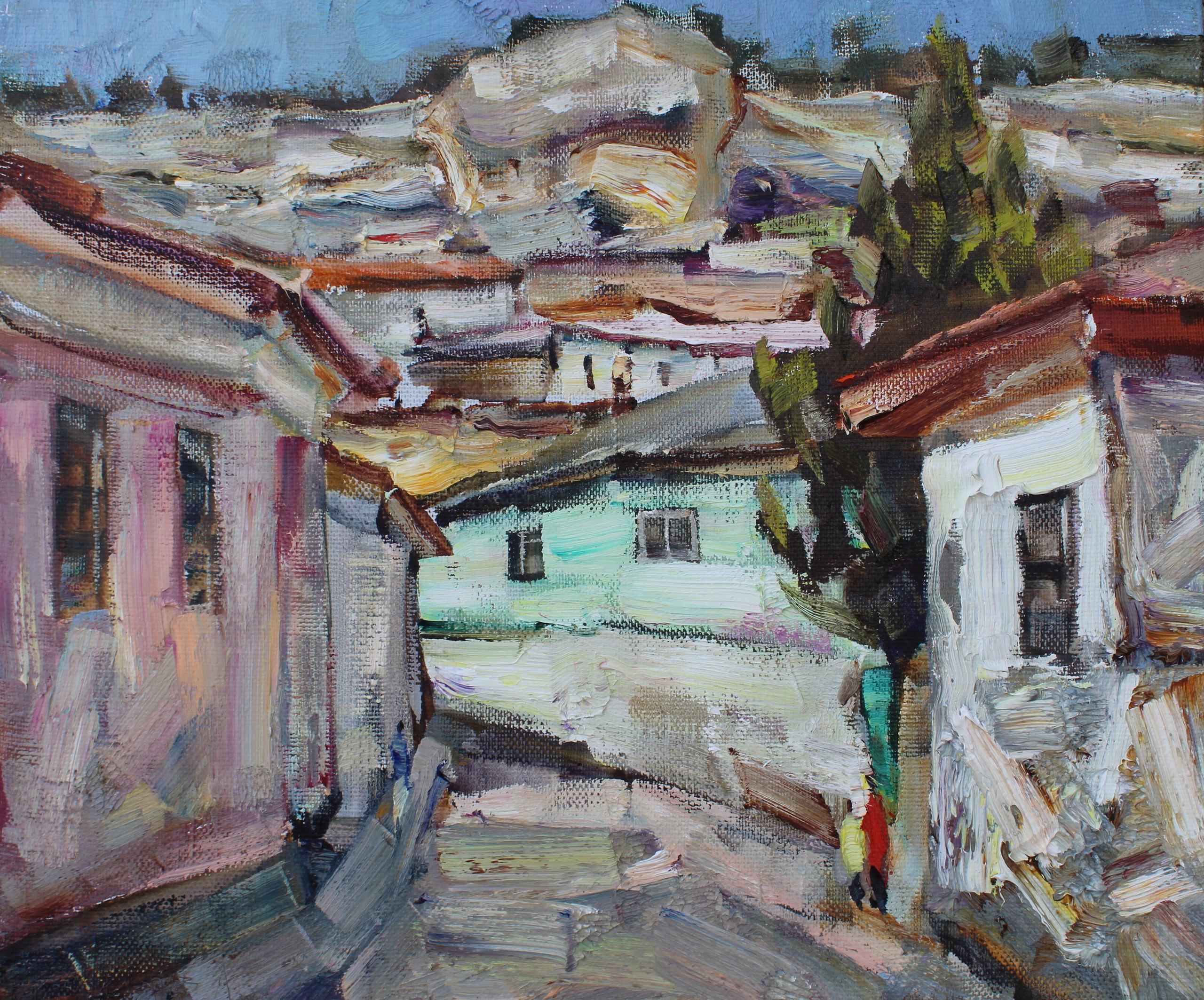"Улочка в Бахчисарае". 2025. Холст, масло. 50х60 см. Цена: 25000 руб.