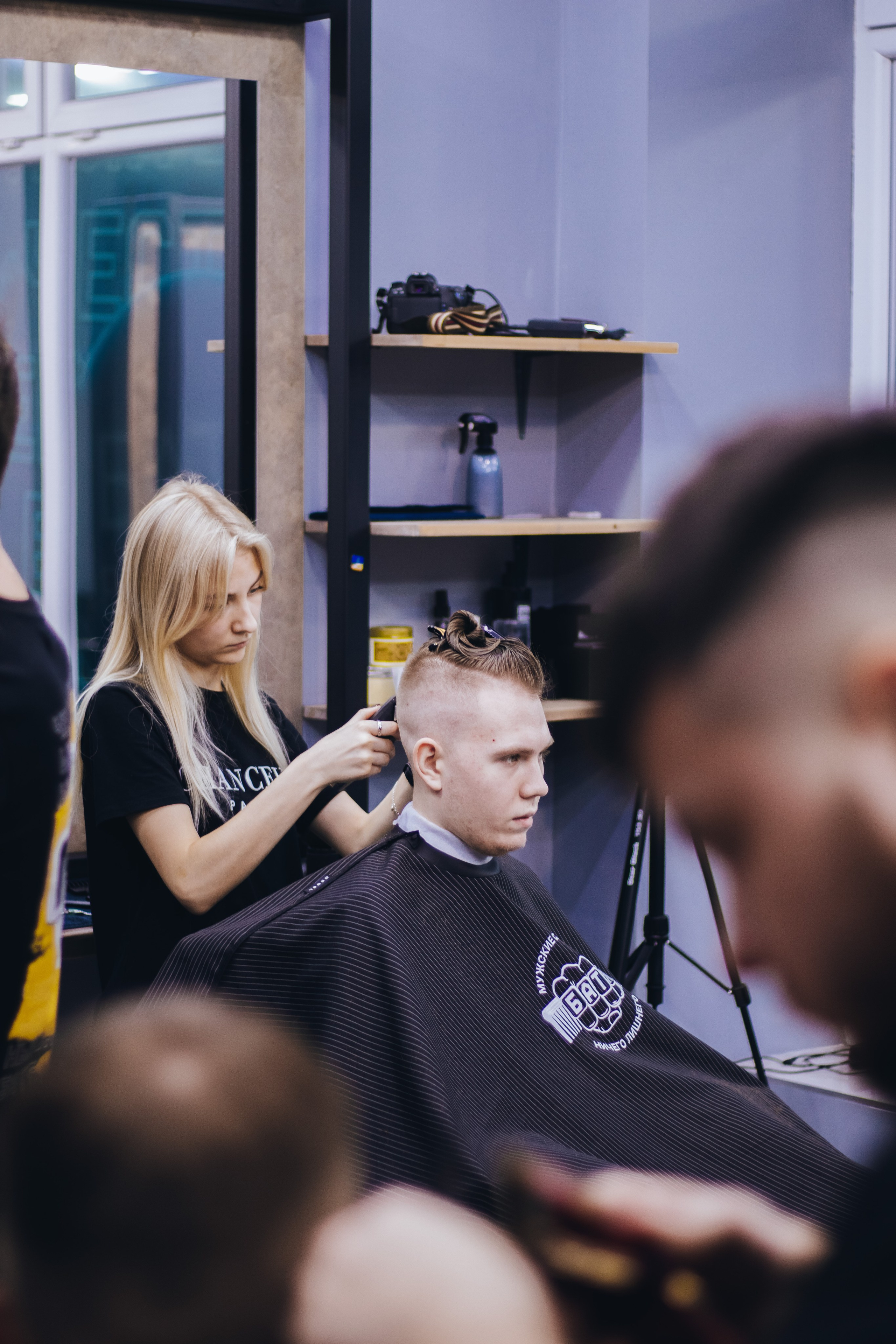 Barbershop Dad. Content shooting. KRIS KRUPINNIKOVA