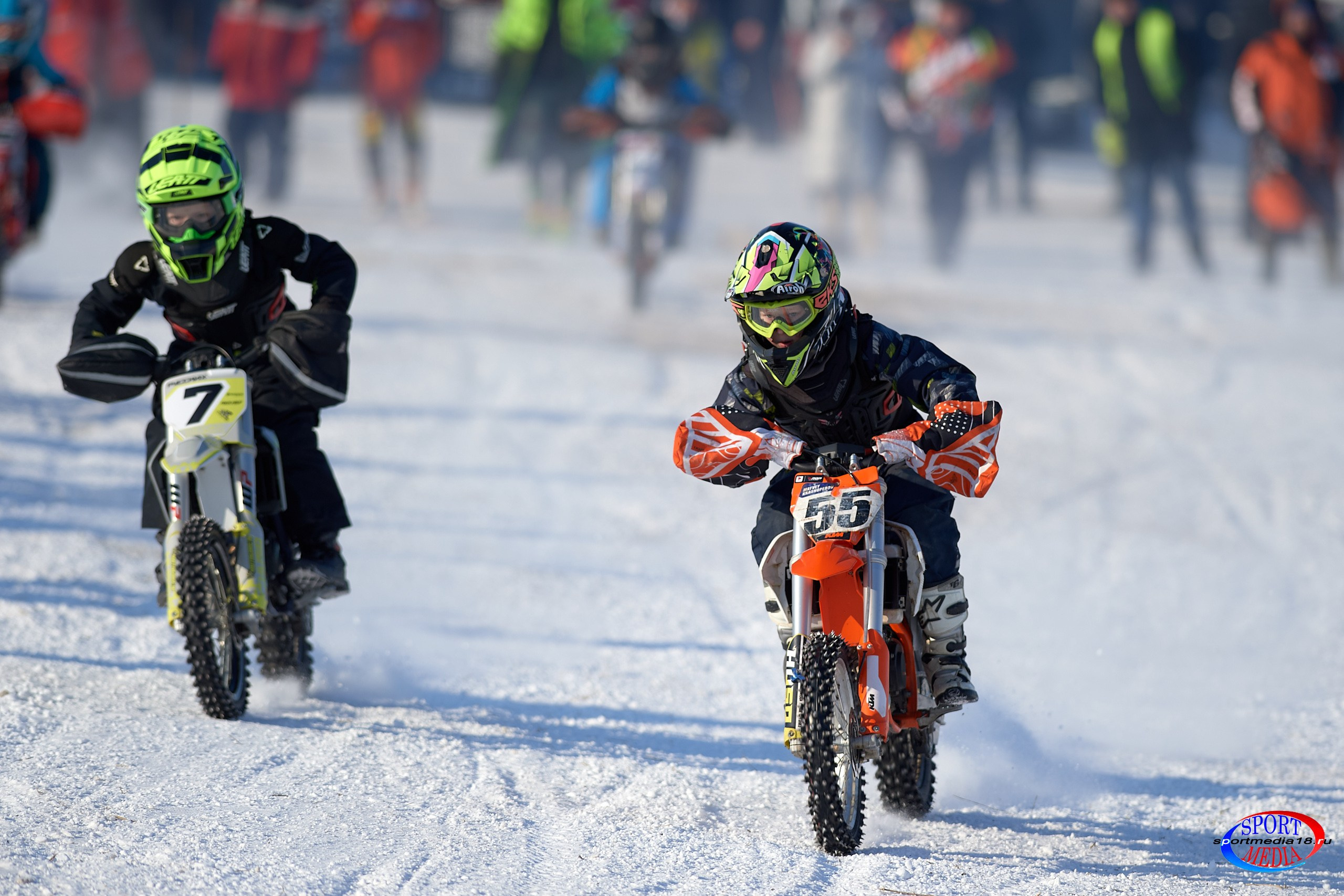 3 этап Кубка Удмуртской Республики по мотокроссу. Воткинск 23.02.2025. Спортивный репортажный фотограф в Ижевске Сергей Мерзляков