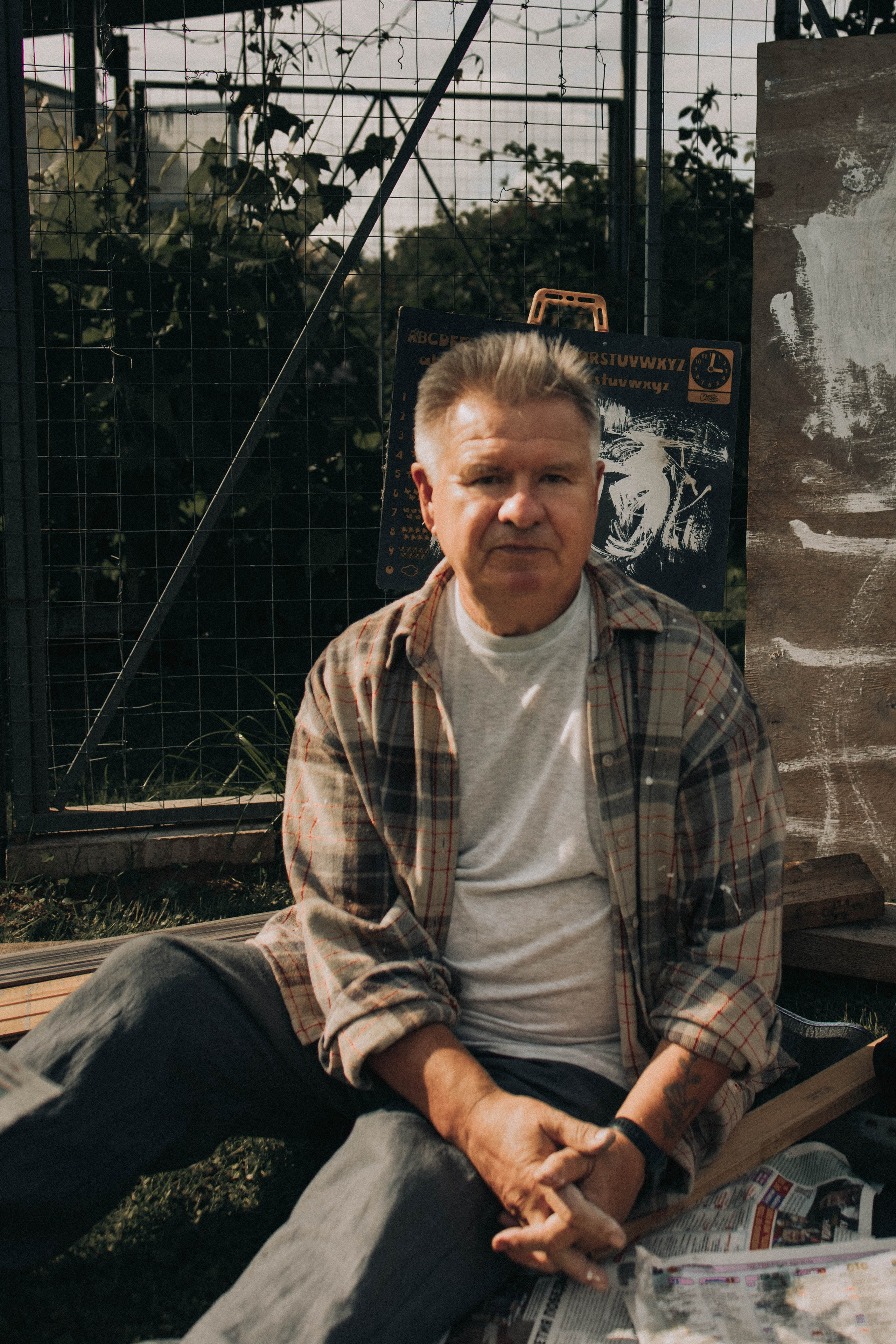 Стройка с дедом. Фотограф lifestylе в Москве Пшеничная Анастасия