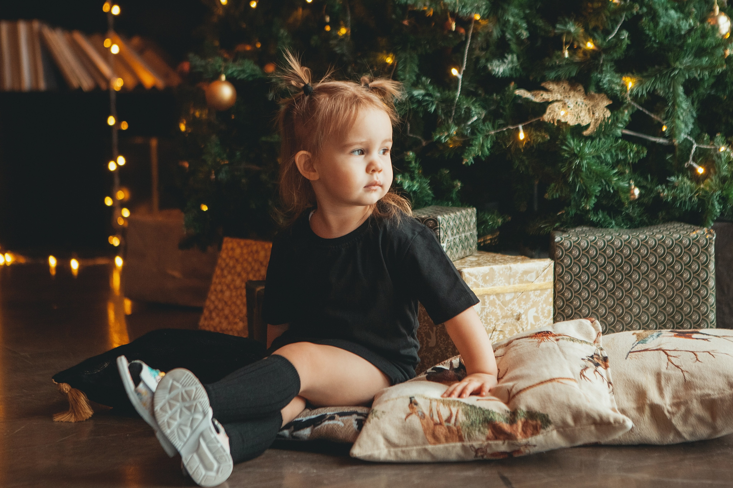 Новогодняя семейная фотосессия в студии. Фотограф Ольга Ефремова