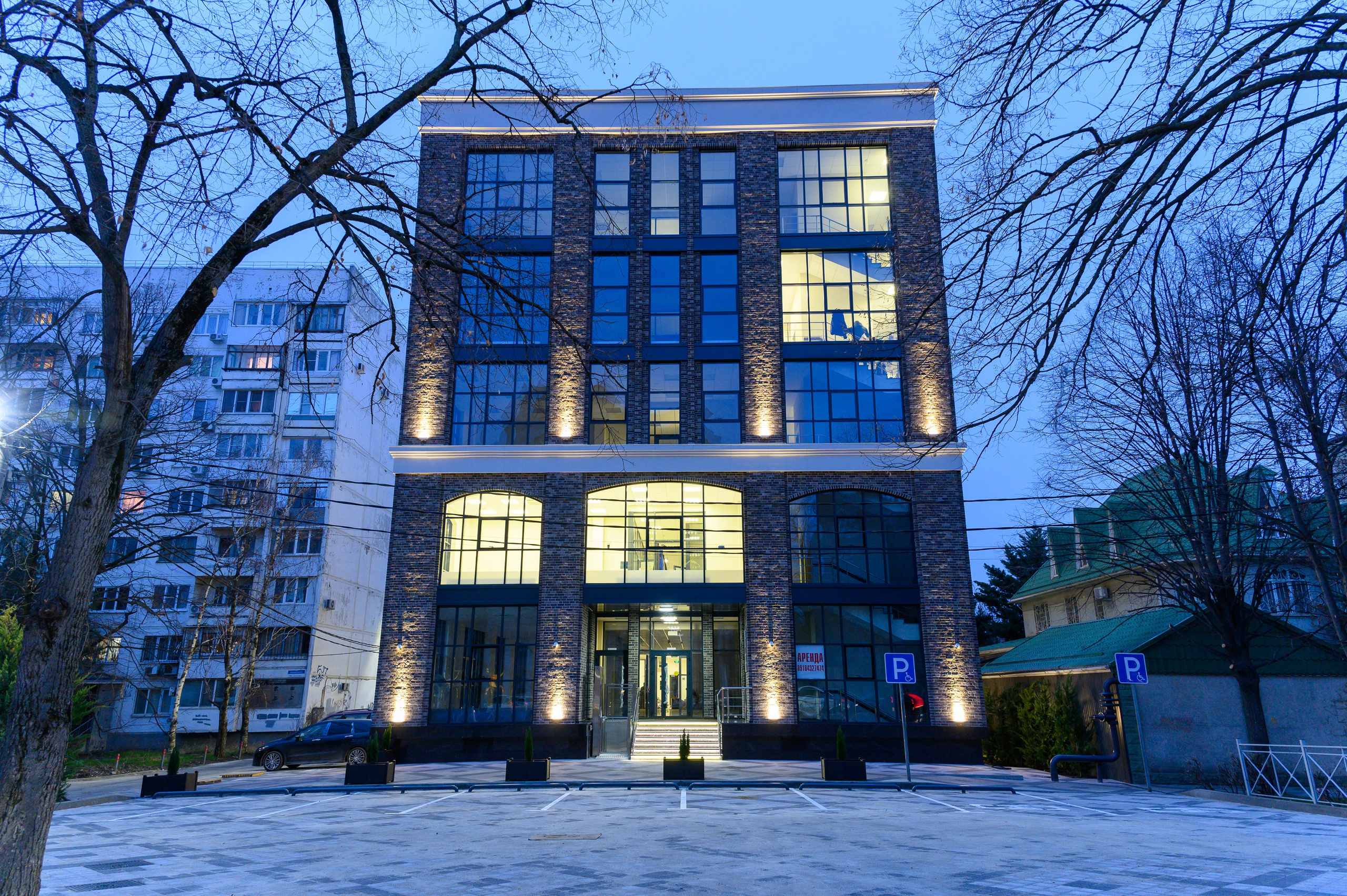 Архитектурная подсветка фасадов зданий. Вячеслав Скрипник Фотограф Краснодар