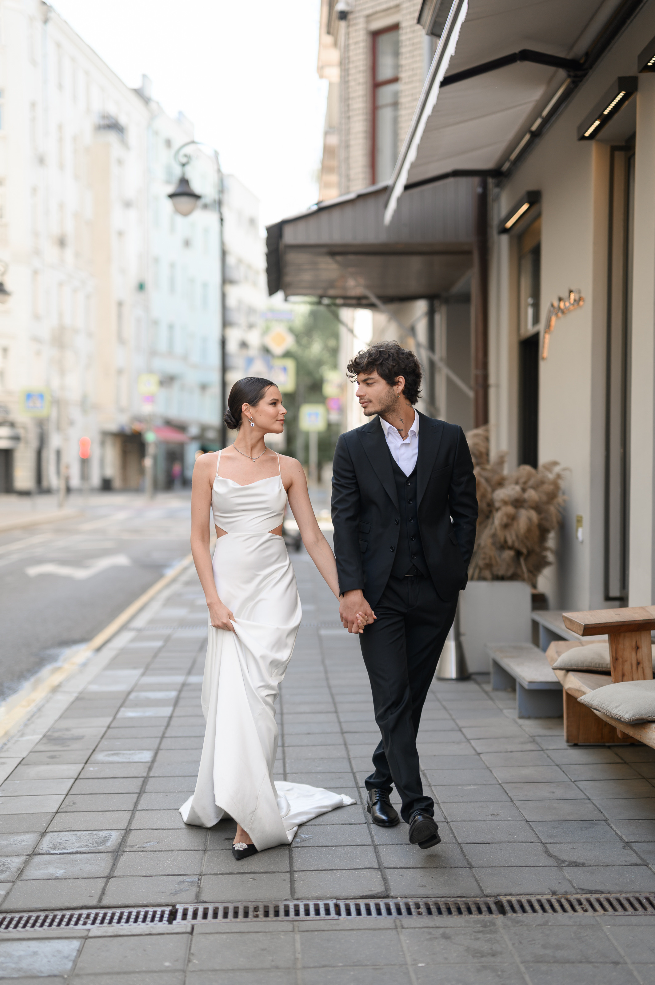 Свадебная прогулка на Патриарших. Semerlina.ru