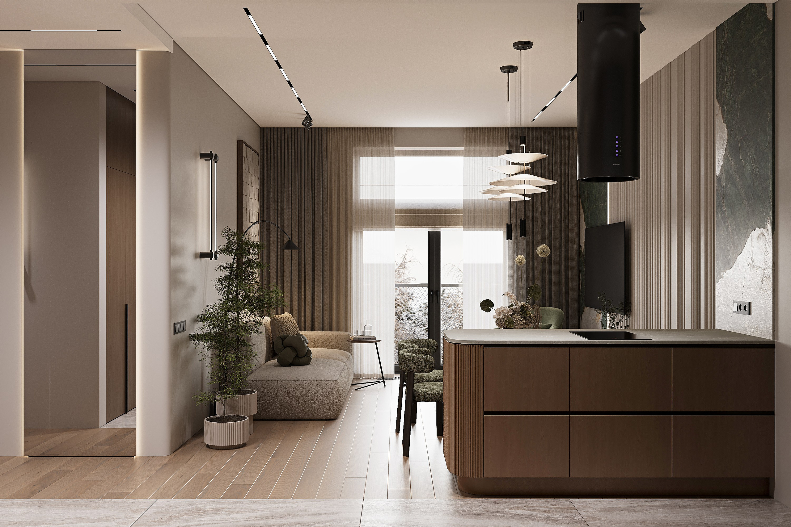 ЖК ДОСТИЖЕНИЕ, 65 м² | МОСКВА. Design interior-Samsonyan R