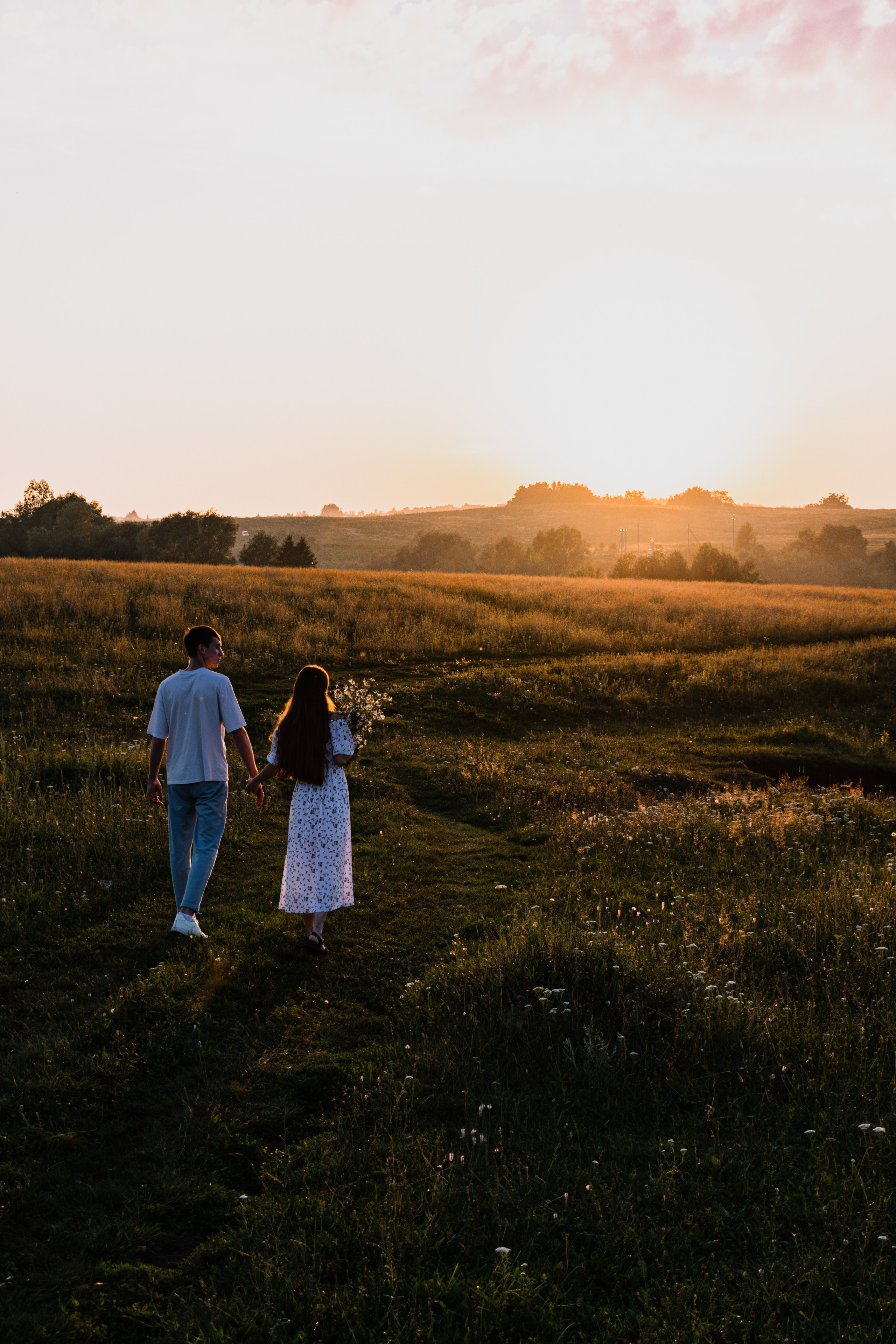 Лав стори фотосессия на закате