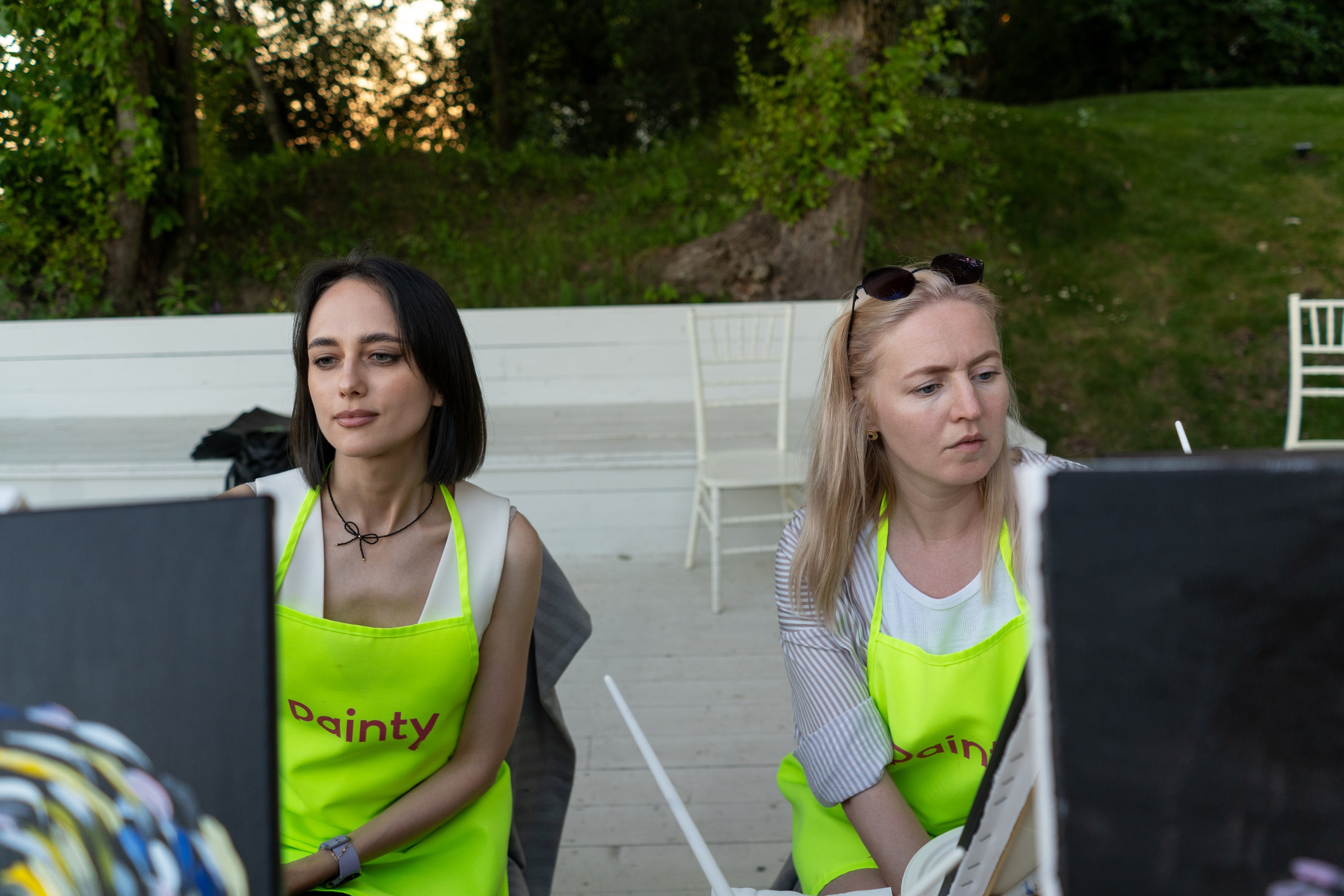 Репортажная съёмка мастер-класса по рисованию. Фотограф Елизавета Потешкина