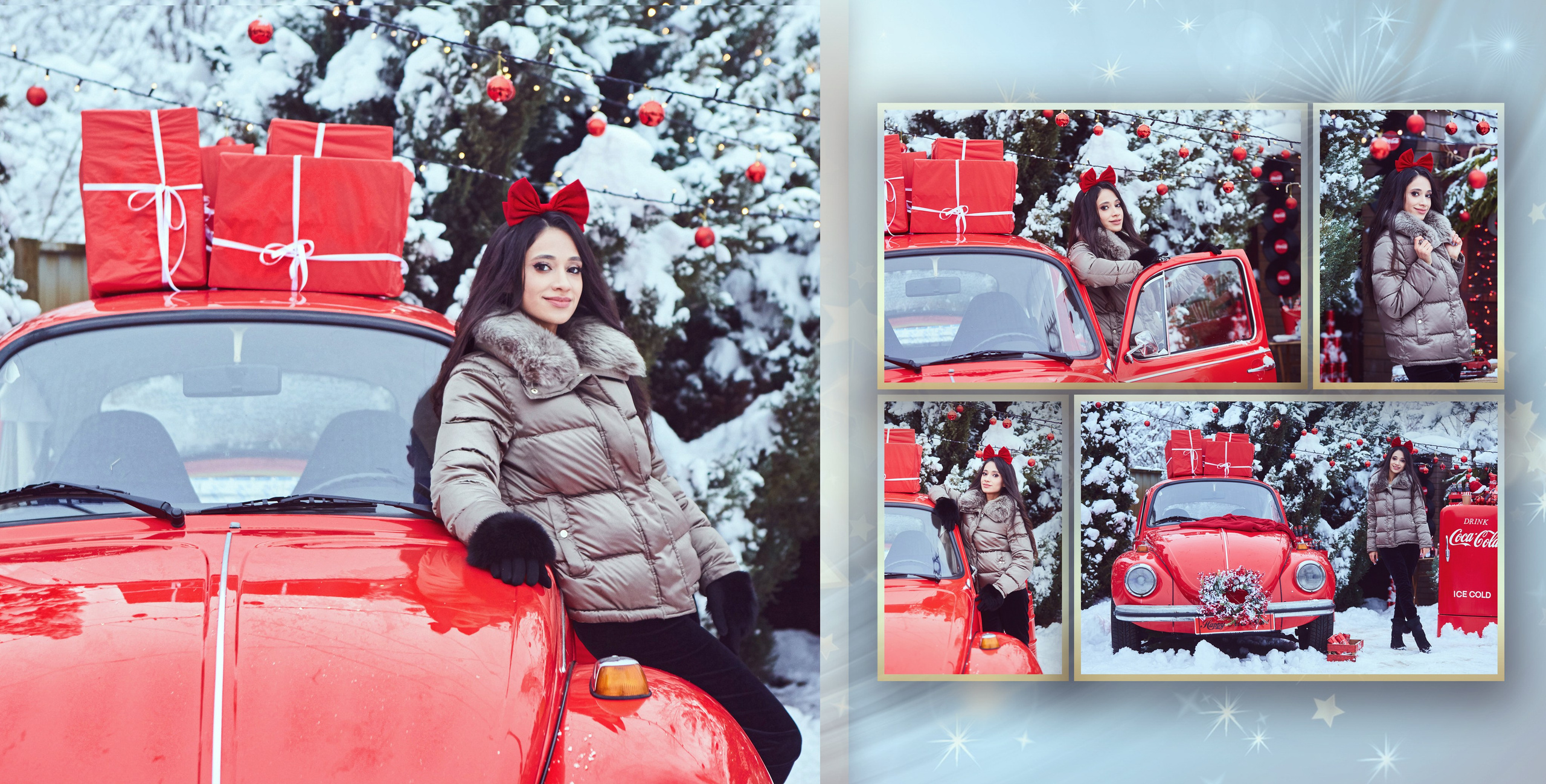 Книга с новогодней фотосессии в уличной локации. Фотохудожник Наталия Кирсанова