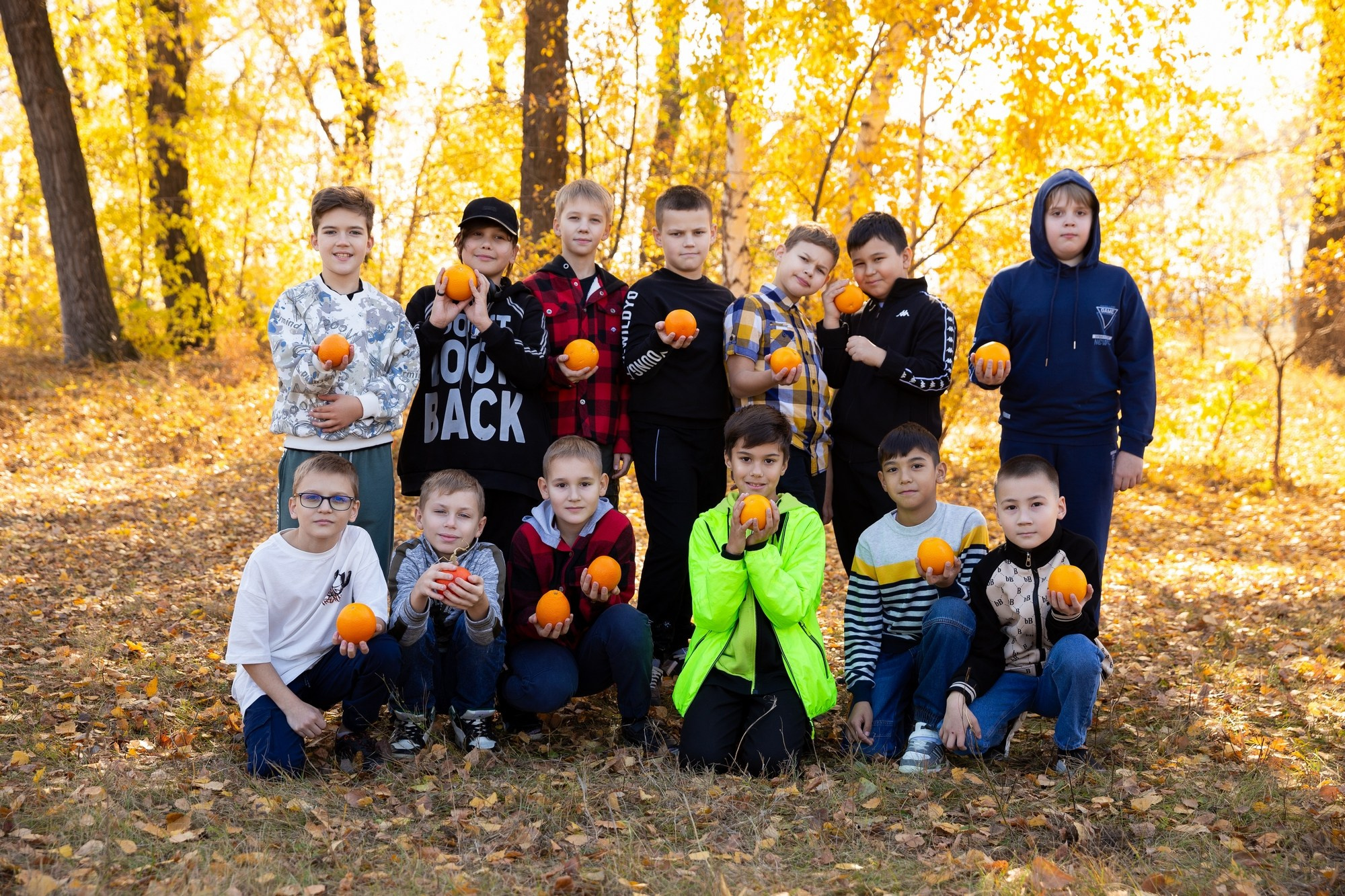 Осенняя фотосессия для 4 класса лицея № 12. СИГМА | Студия выпускных альбомов Красноярск
