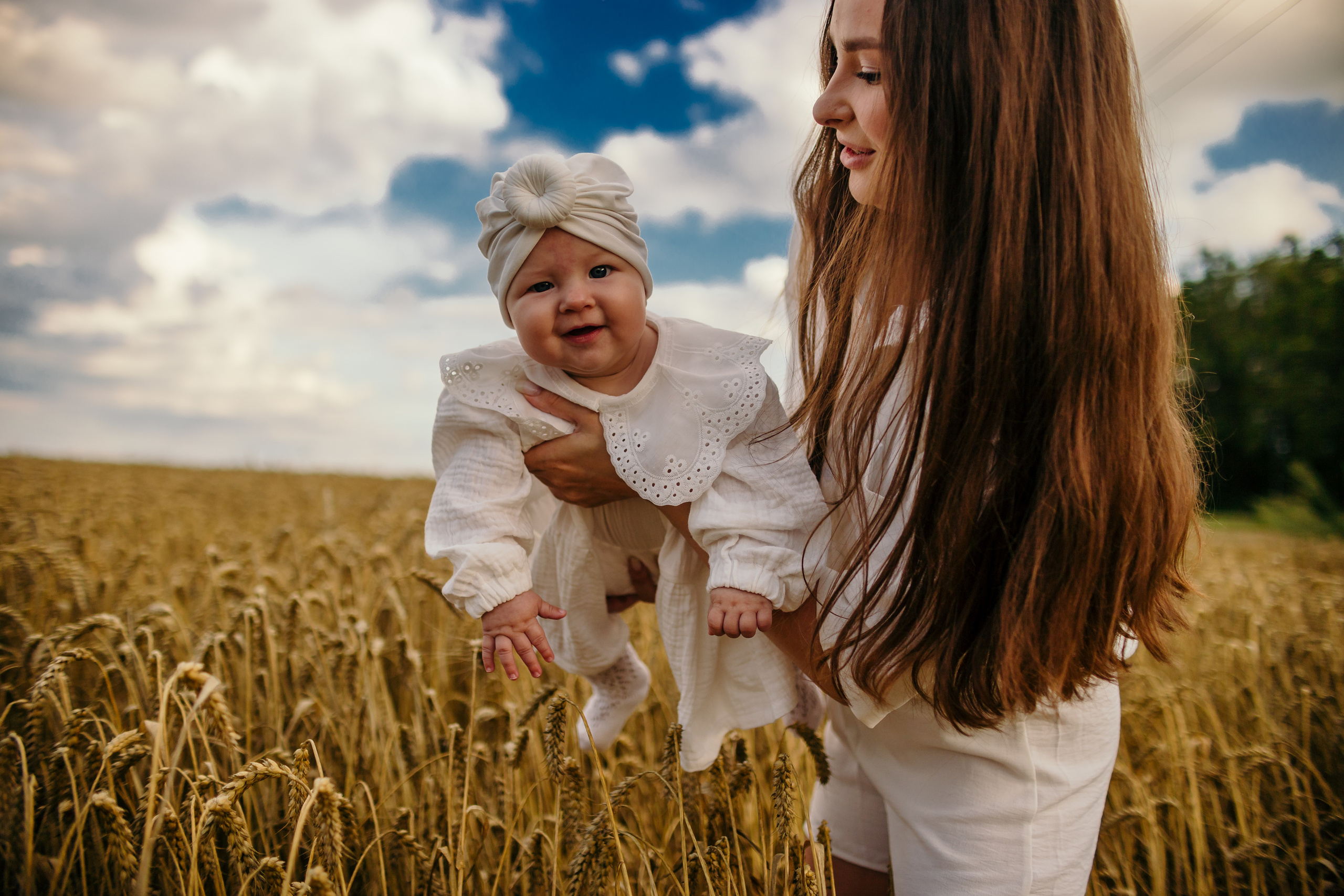 Трое в пшенице. Семейный фотограф в Рязани Харламова Влада