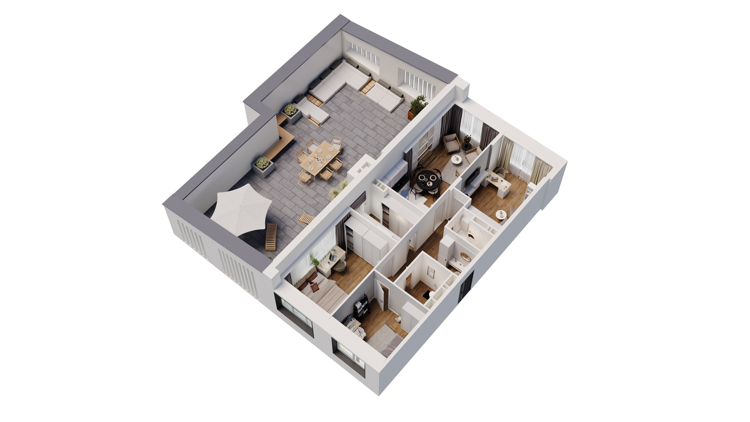 3D планировки. 3D визуализация интерьера и архитектурной среды