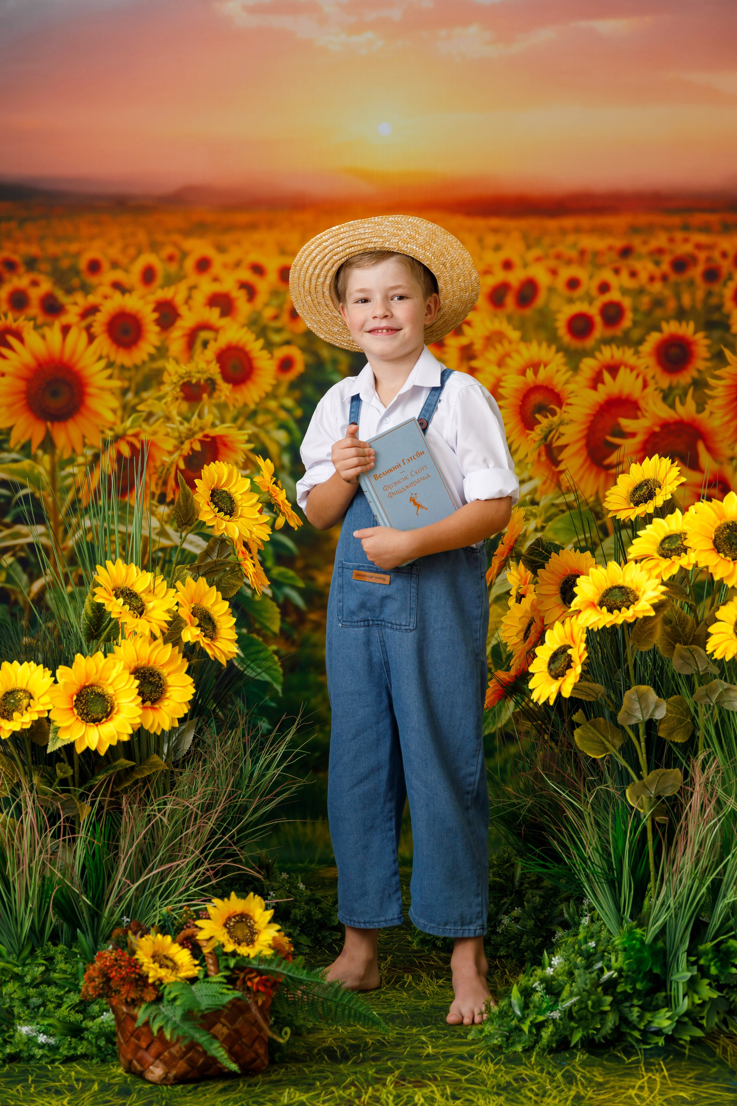 Подсолнухи. Детская фотостудия Москва