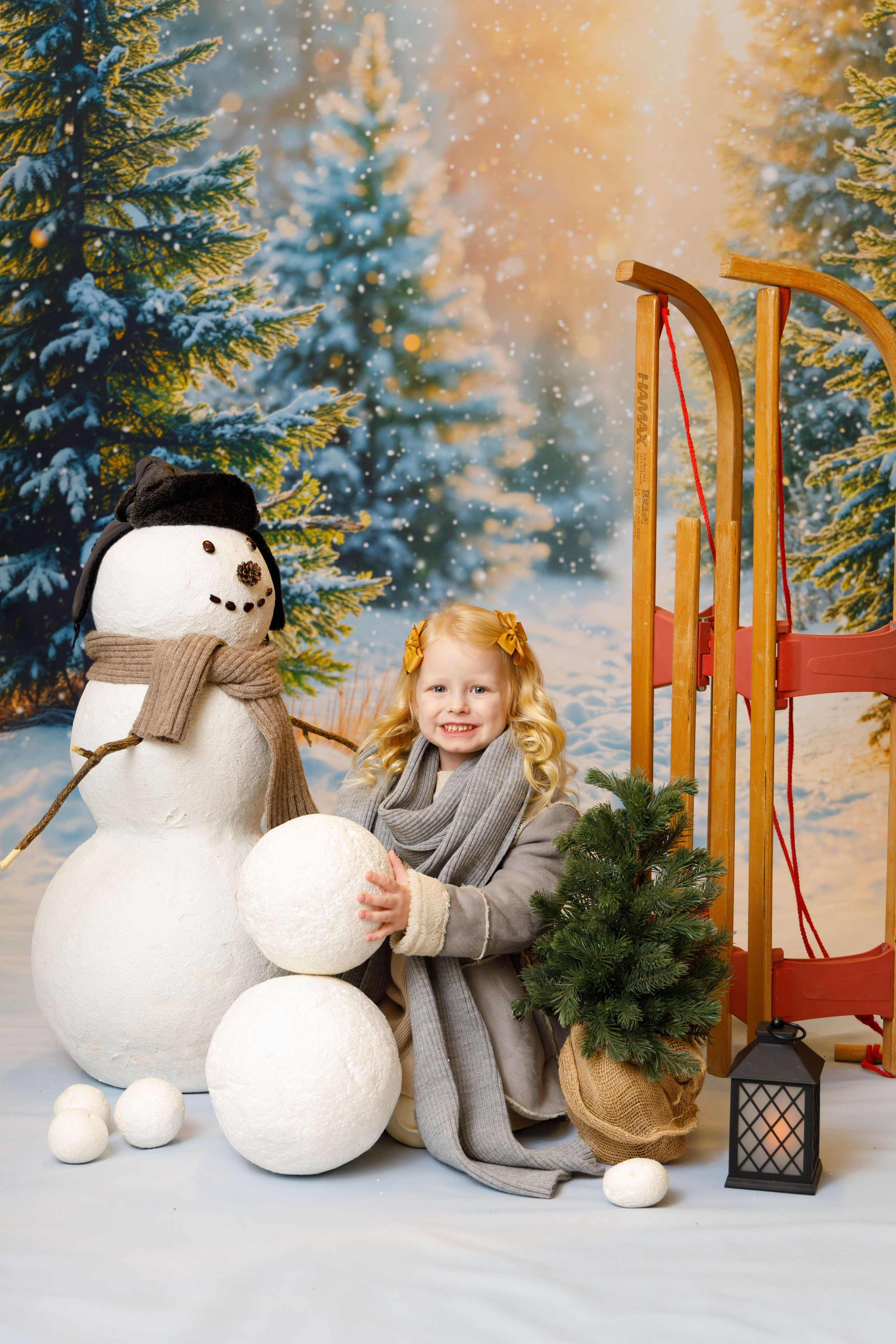 Зимний лес. Детская фотостудия Москва