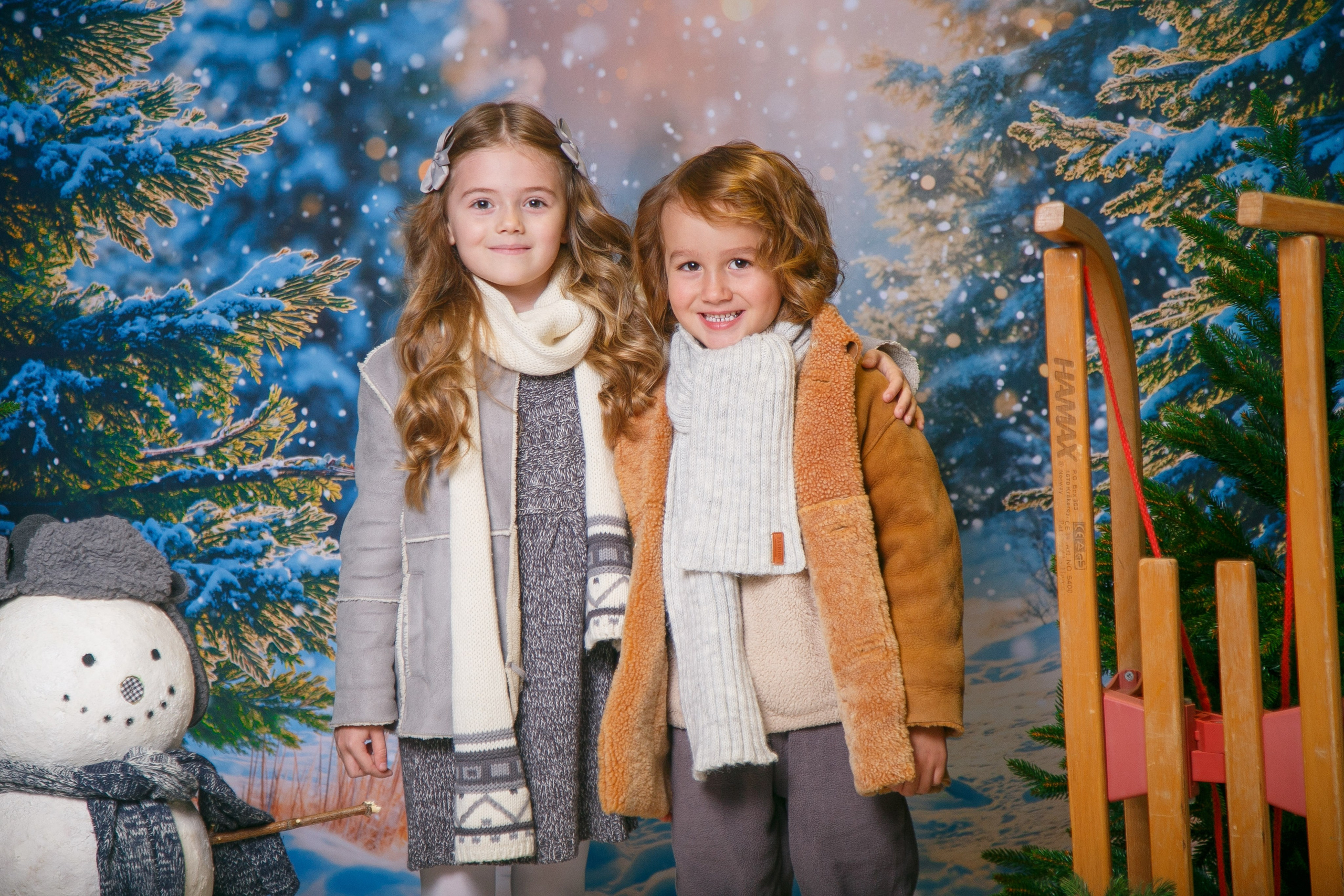 Зимний лес. Детская фотостудия Москва