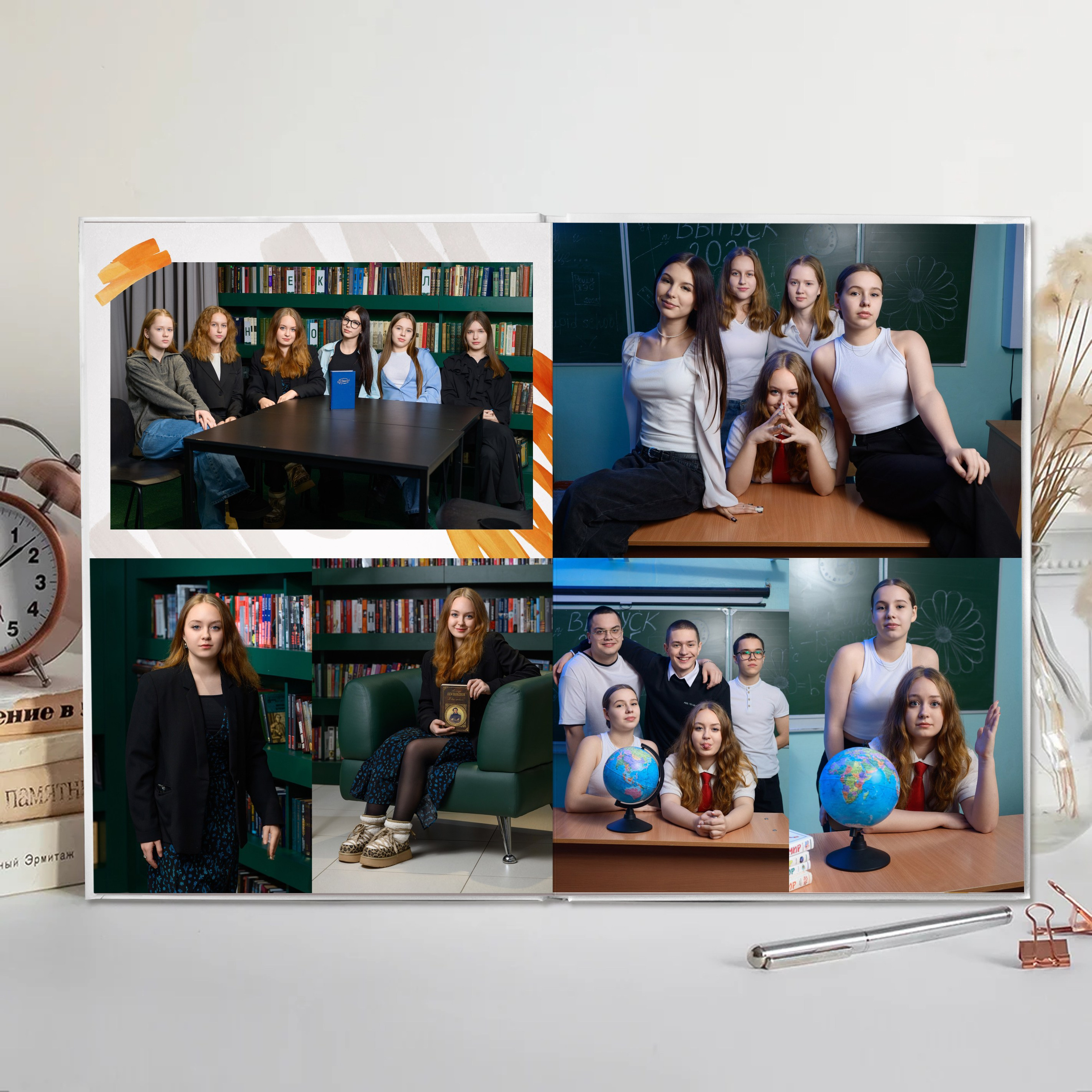 Выпускной альбом для старших классов (4 разворота). Школьный и свадебный фотограф в Сыктывкаре Никита Козлов