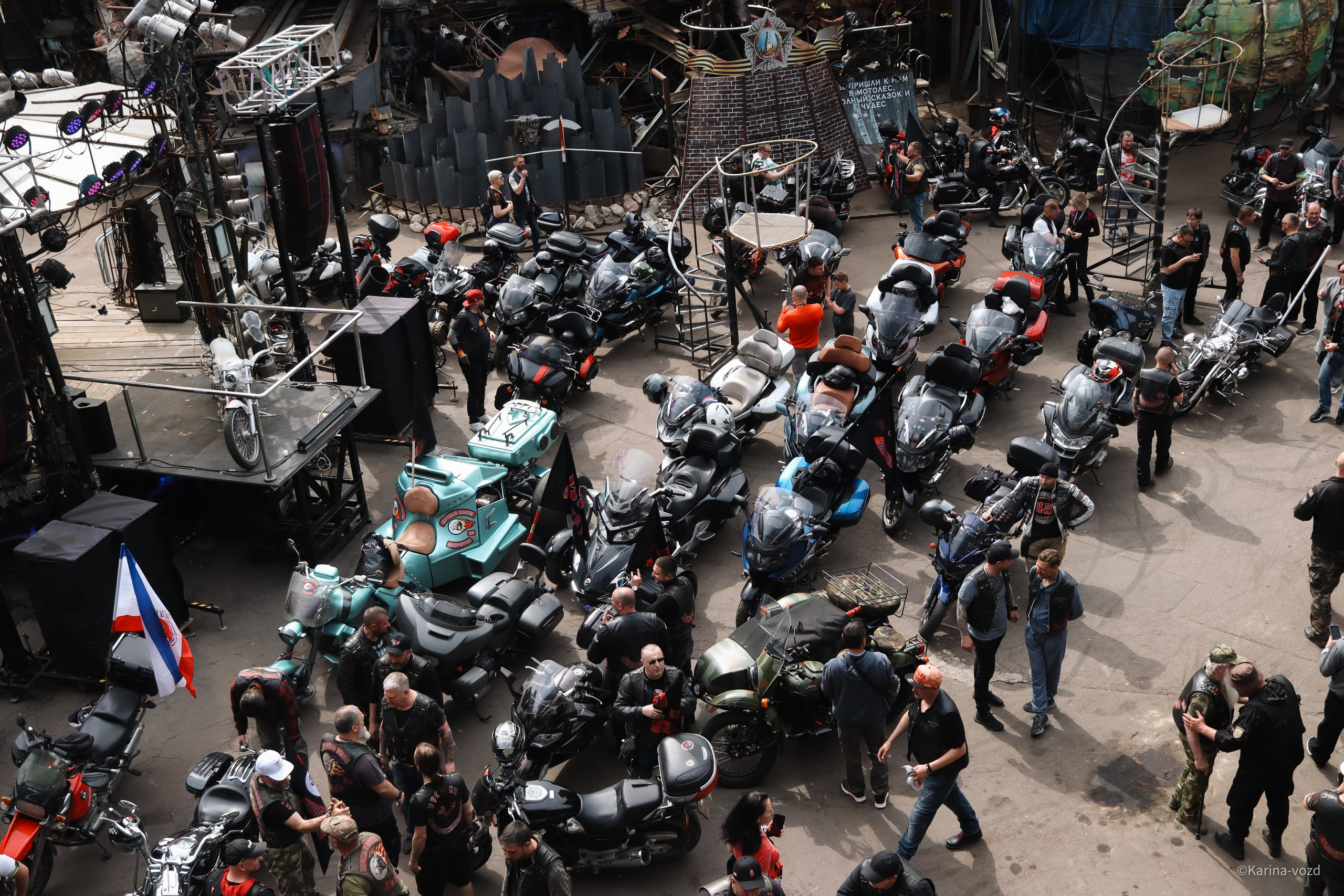 36-ти летие мотоклуба «Ночные Волки». Репортажный фотограф в Москве и Зеленограде Karina-vozd