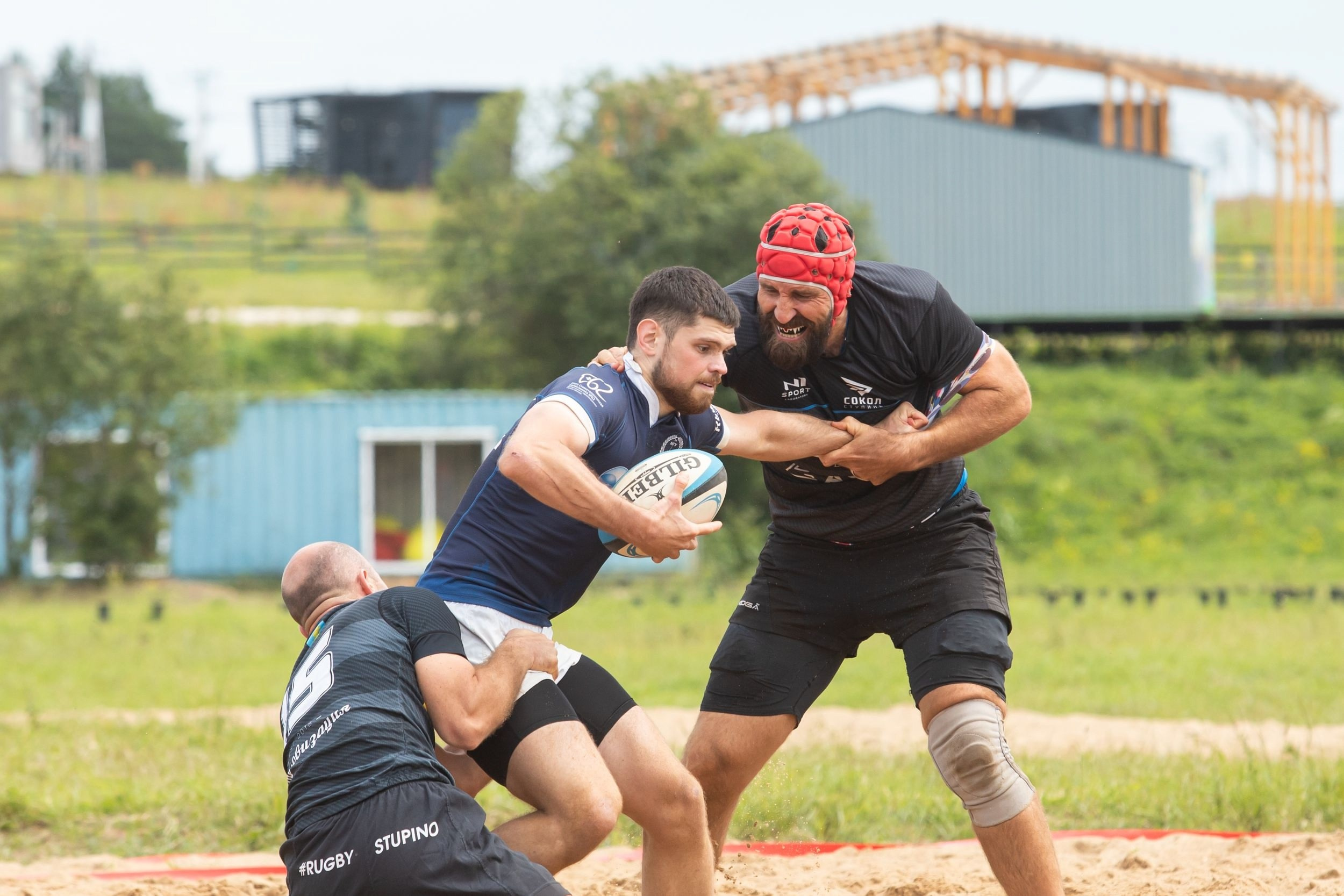 Открытое первенство Тульской области по пляжному регби среди мужских команд. (28 июня 2025). Репортажный фотограф Алексей Пирязев