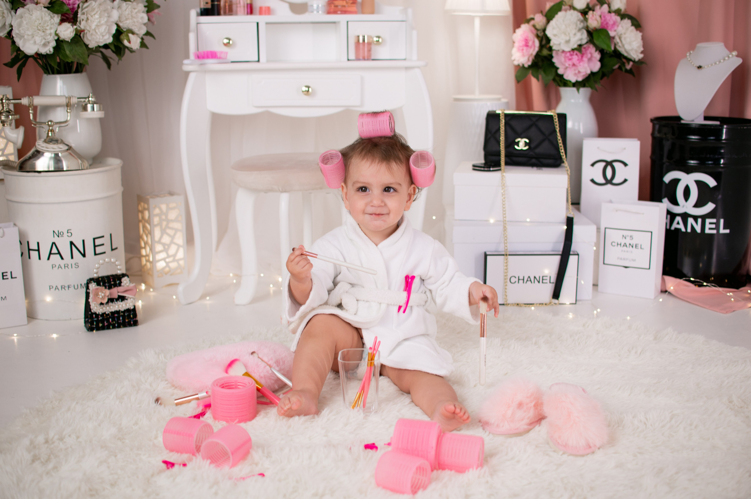 Анонс первых кадров с фотопроекта «Шанель» для Эмилии. Фотограф новорожденных Краснодар Малышенко Надежда