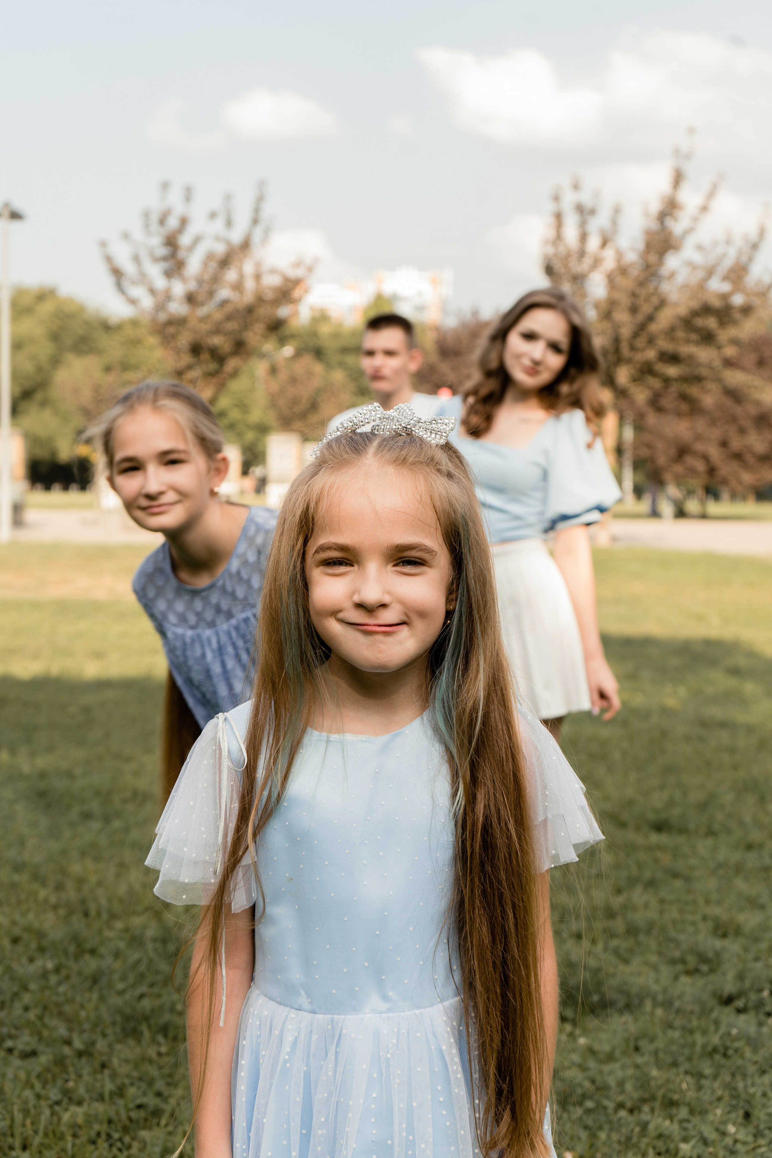 От мала до велика. Семейная фотосессия в парке