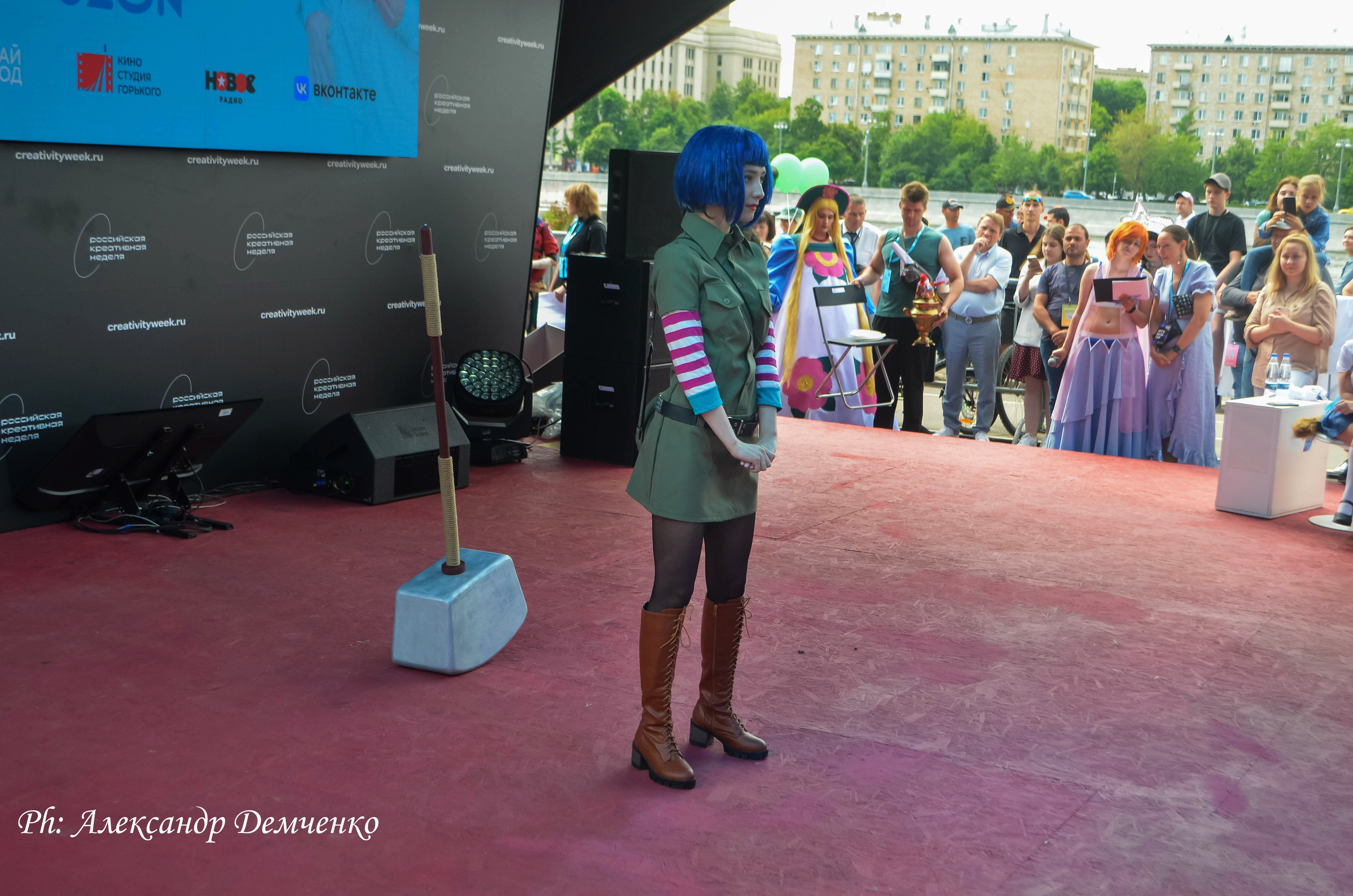 Фотосессия сцены в Москве на разных репортажных мероприятий