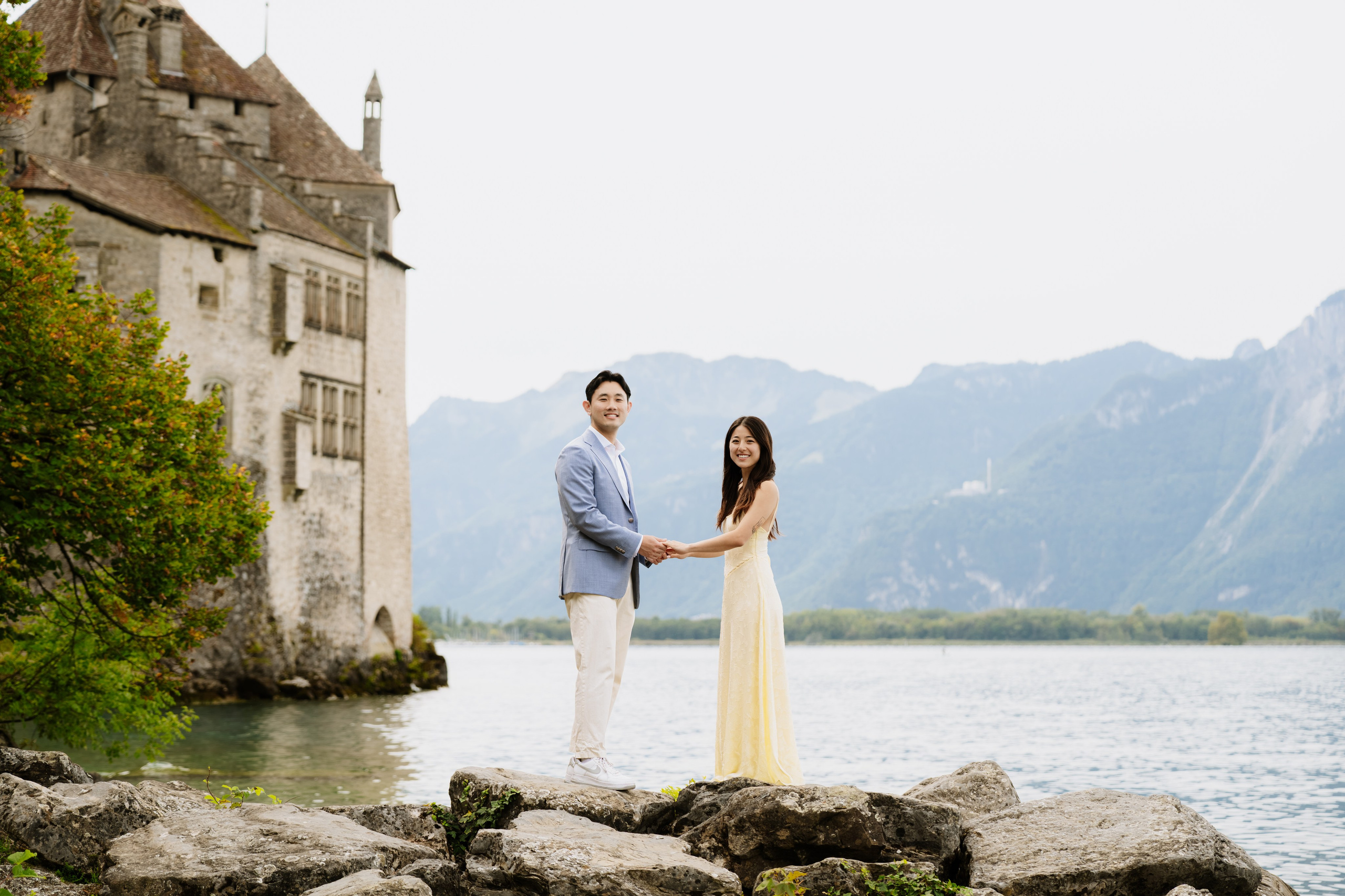 Kristi & Andy | Proposal Montreux. Professional Wedding Photographer Geneva & Romande Switzerland | Tanya Creator