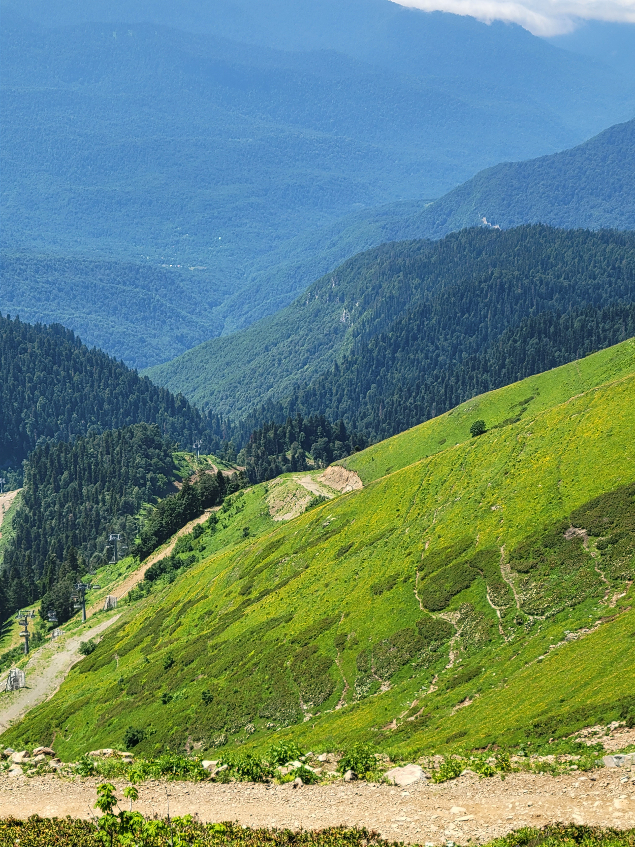Mountains keep water from the sea