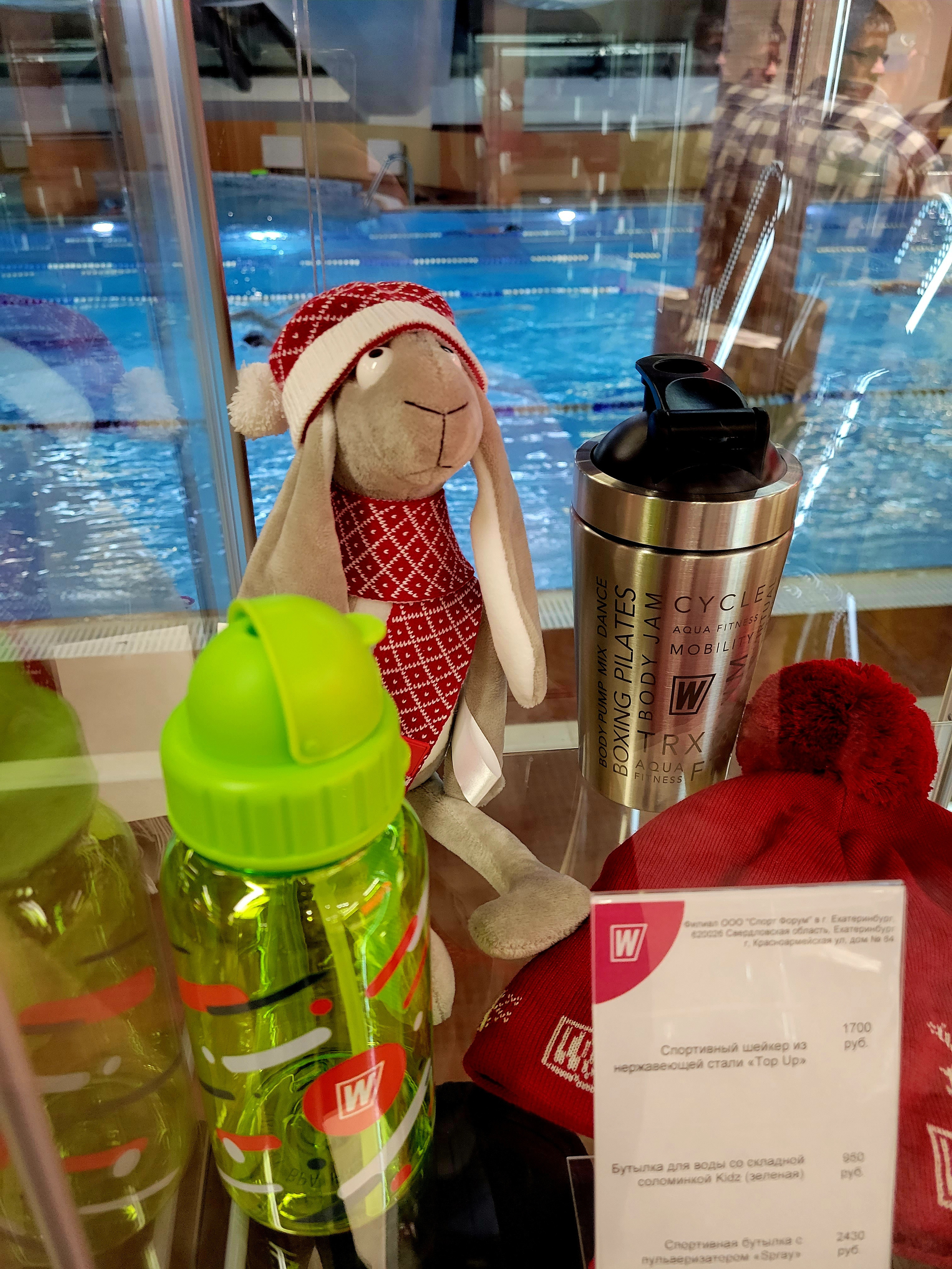 А в WorldClass спортивный заяц поджидал меня на тренировку