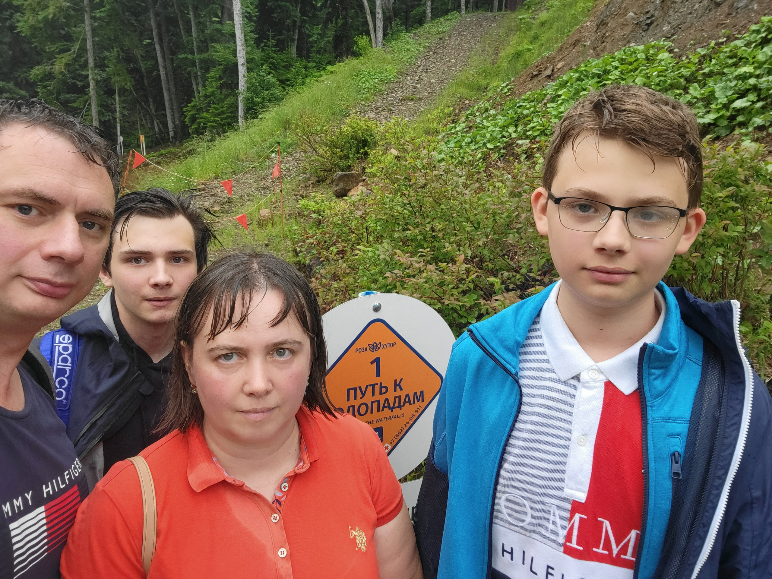 Finally we are on finish of the route