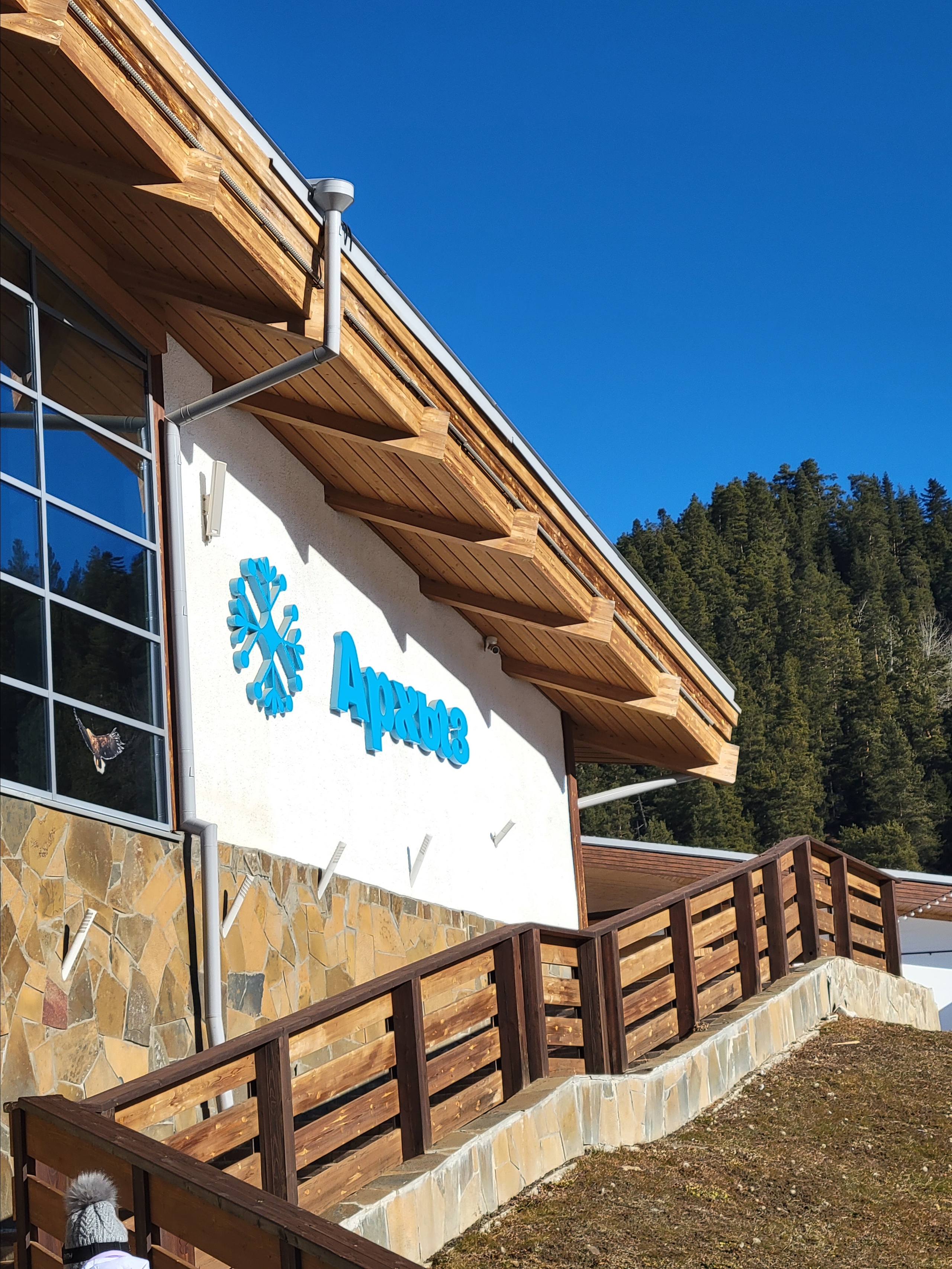 Горы, елки, солнышко