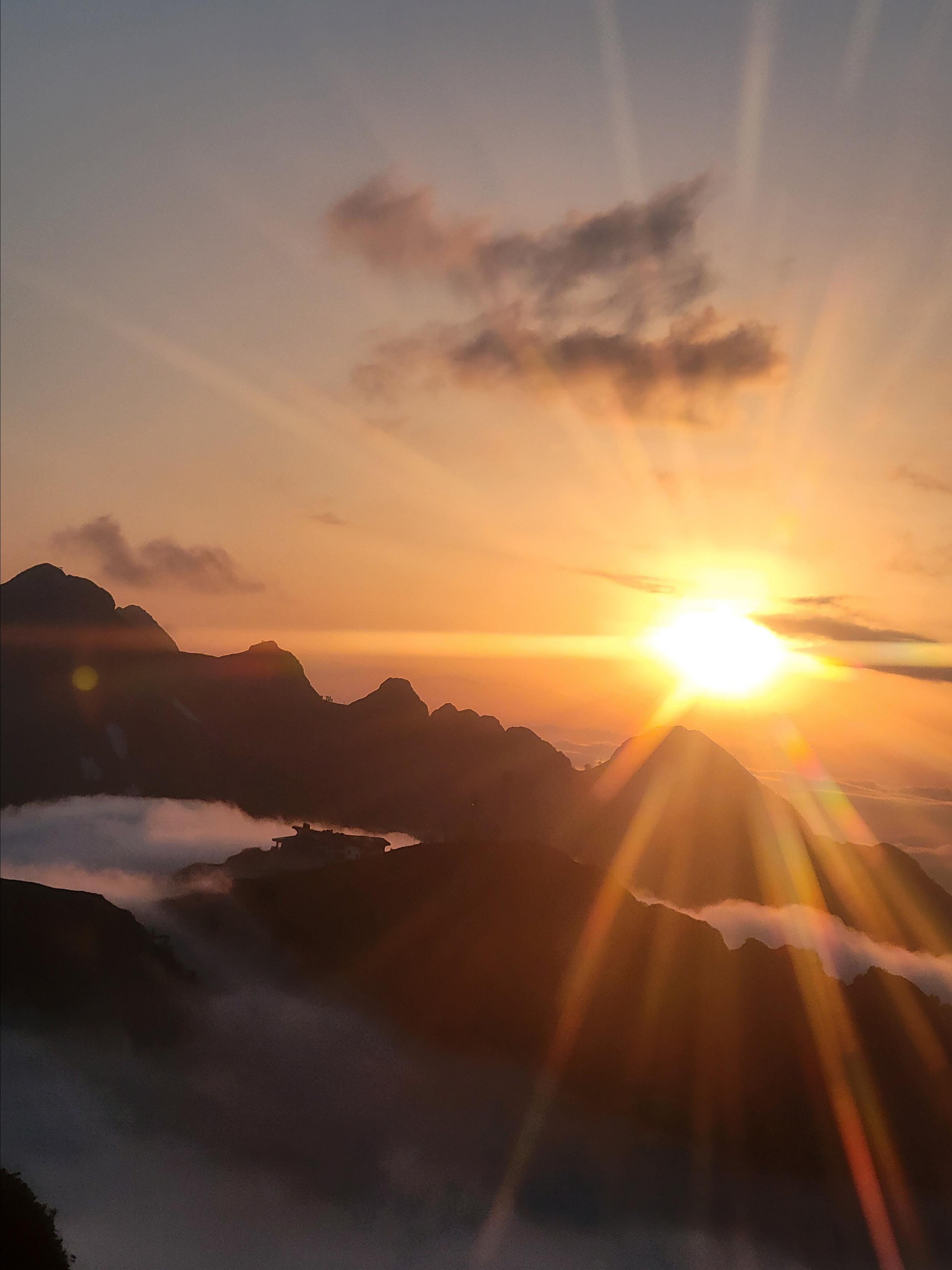 In traffic jam on the top we were waiting lift down for 2 hours