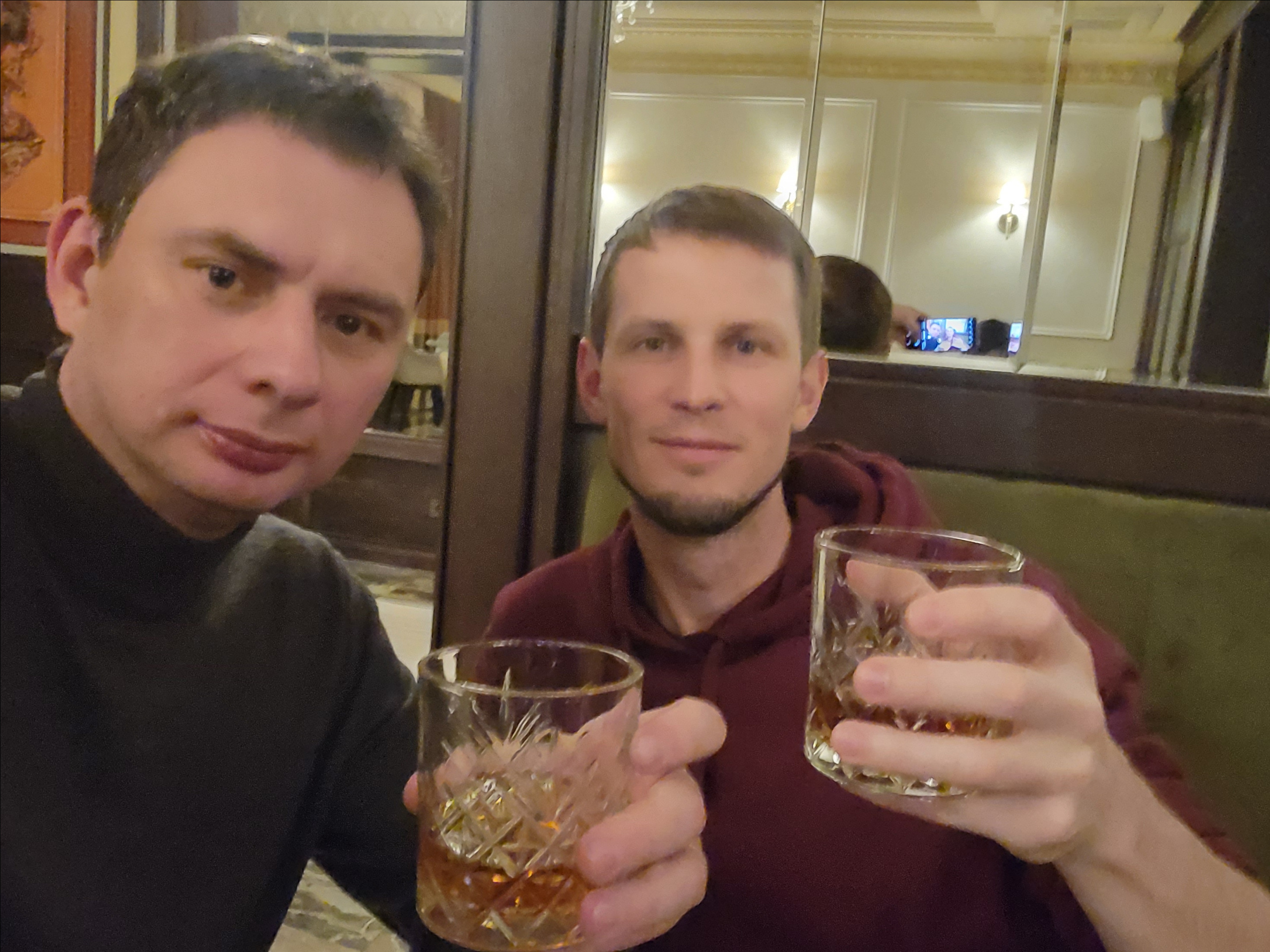 Встретились с Витей, с 23-м февраля!