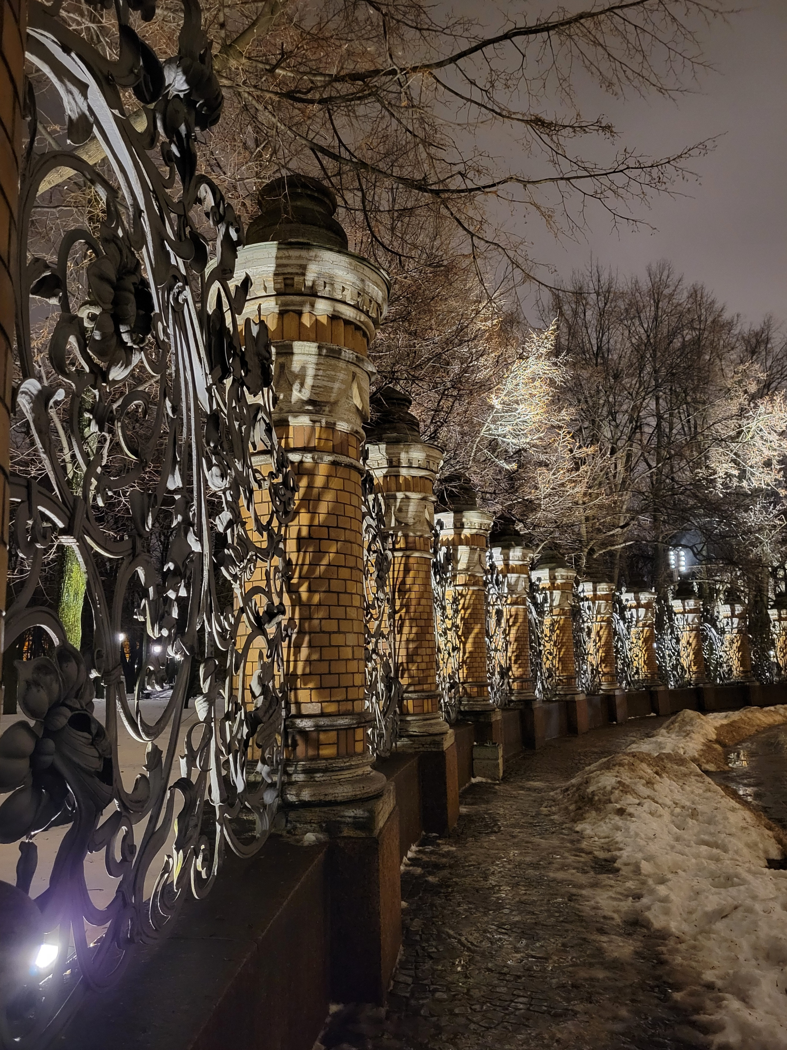 Решетка сада Михайловского дворца