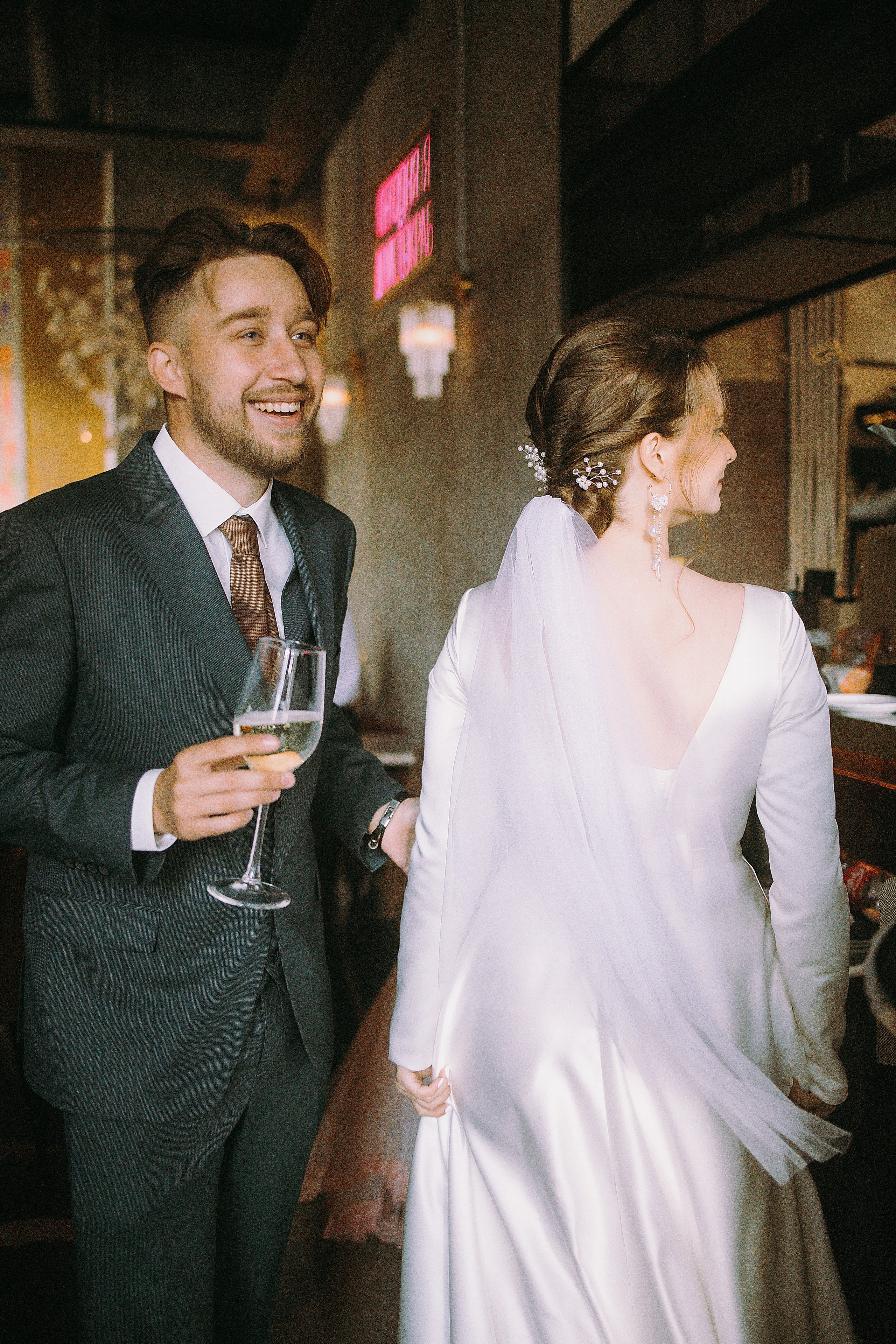 Фотосессия свадебной пары в городе Москва