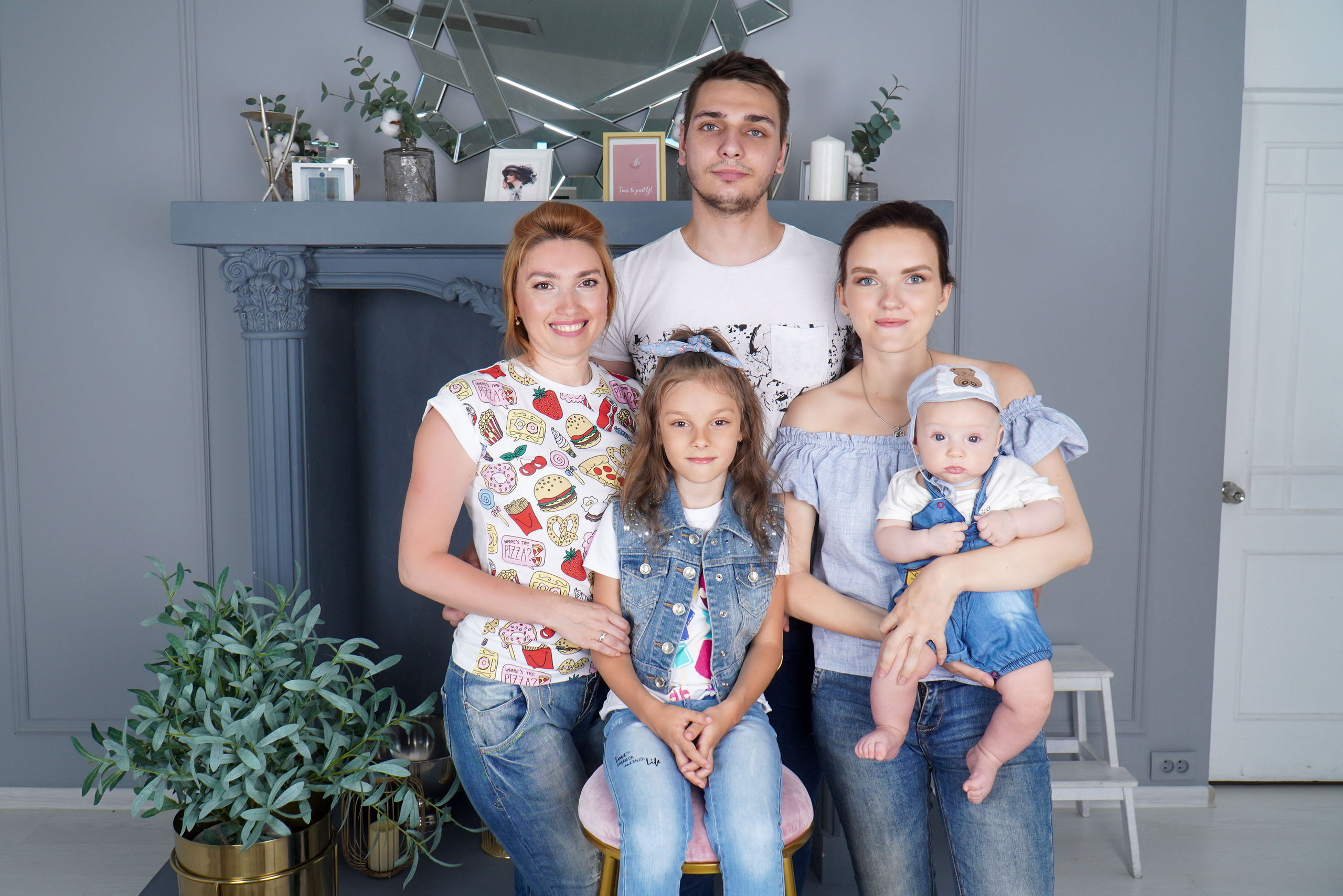 Семья Остапенко. Фотограф и ретушер в городе Ростове-на-Дону Слукина Анна