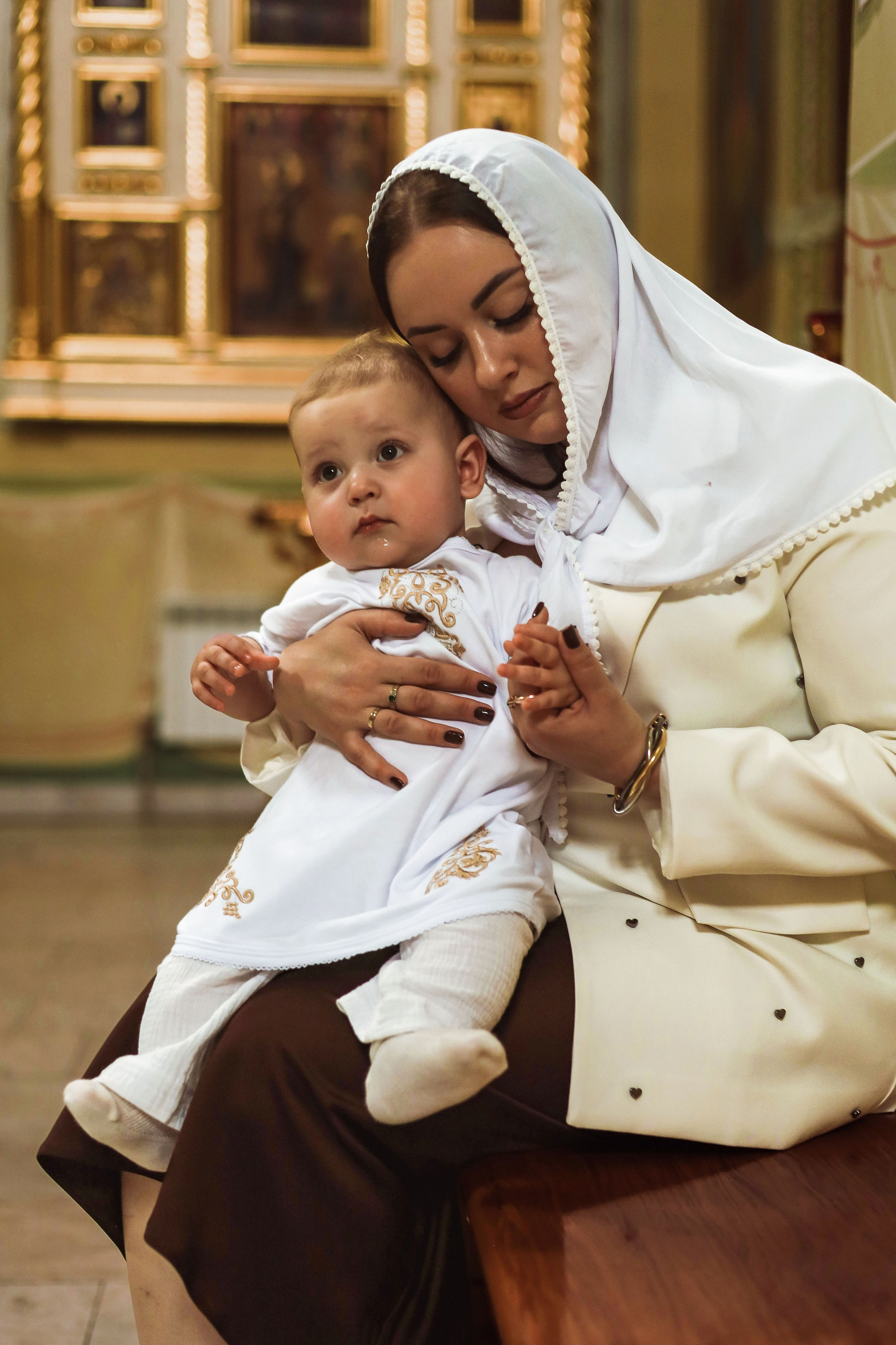 Таинство крещения. Фотограф новорожденных Саратов