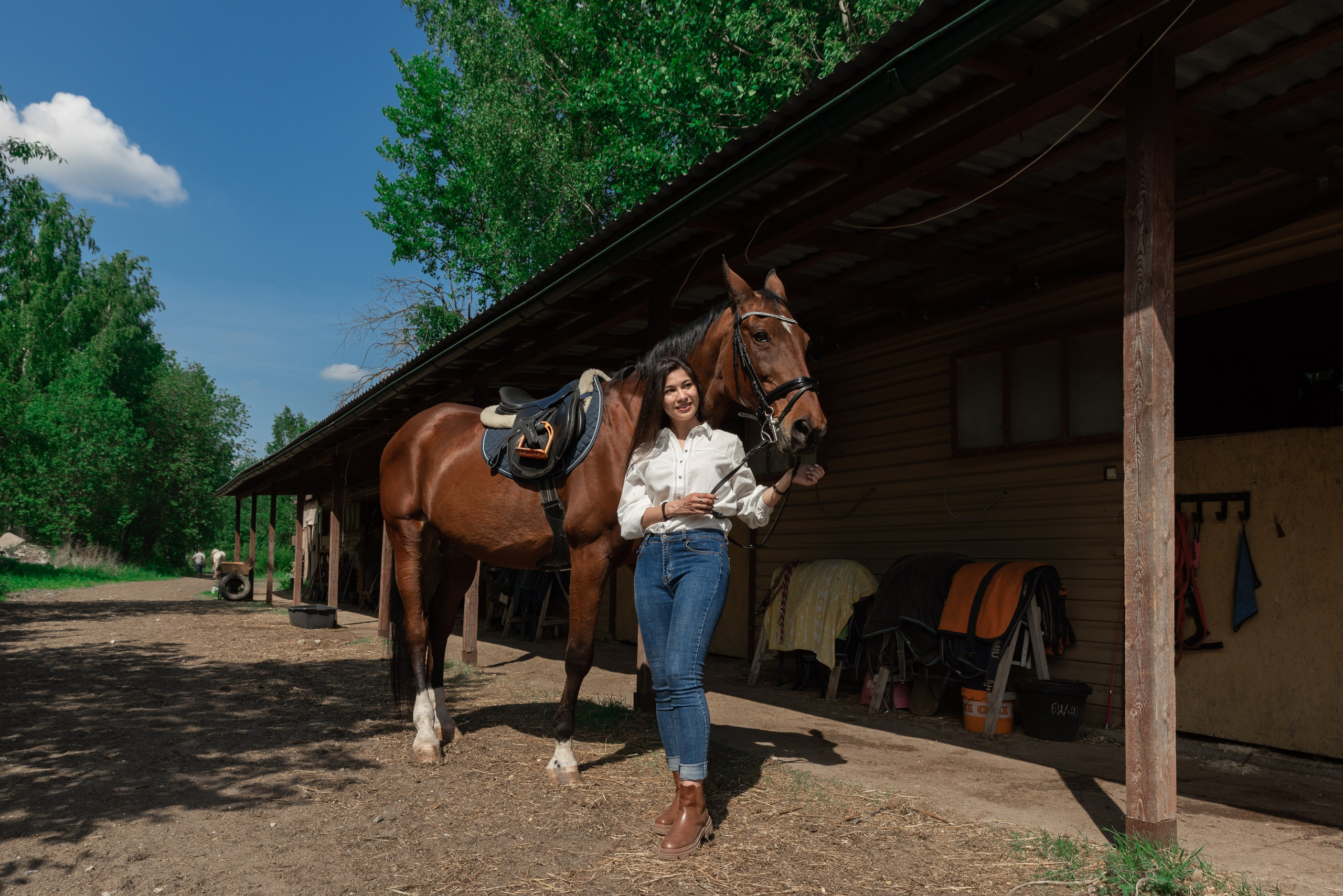 Кристина и конь Неон. Фотограф в Санкт-Петербурге Виктор Кудряшов